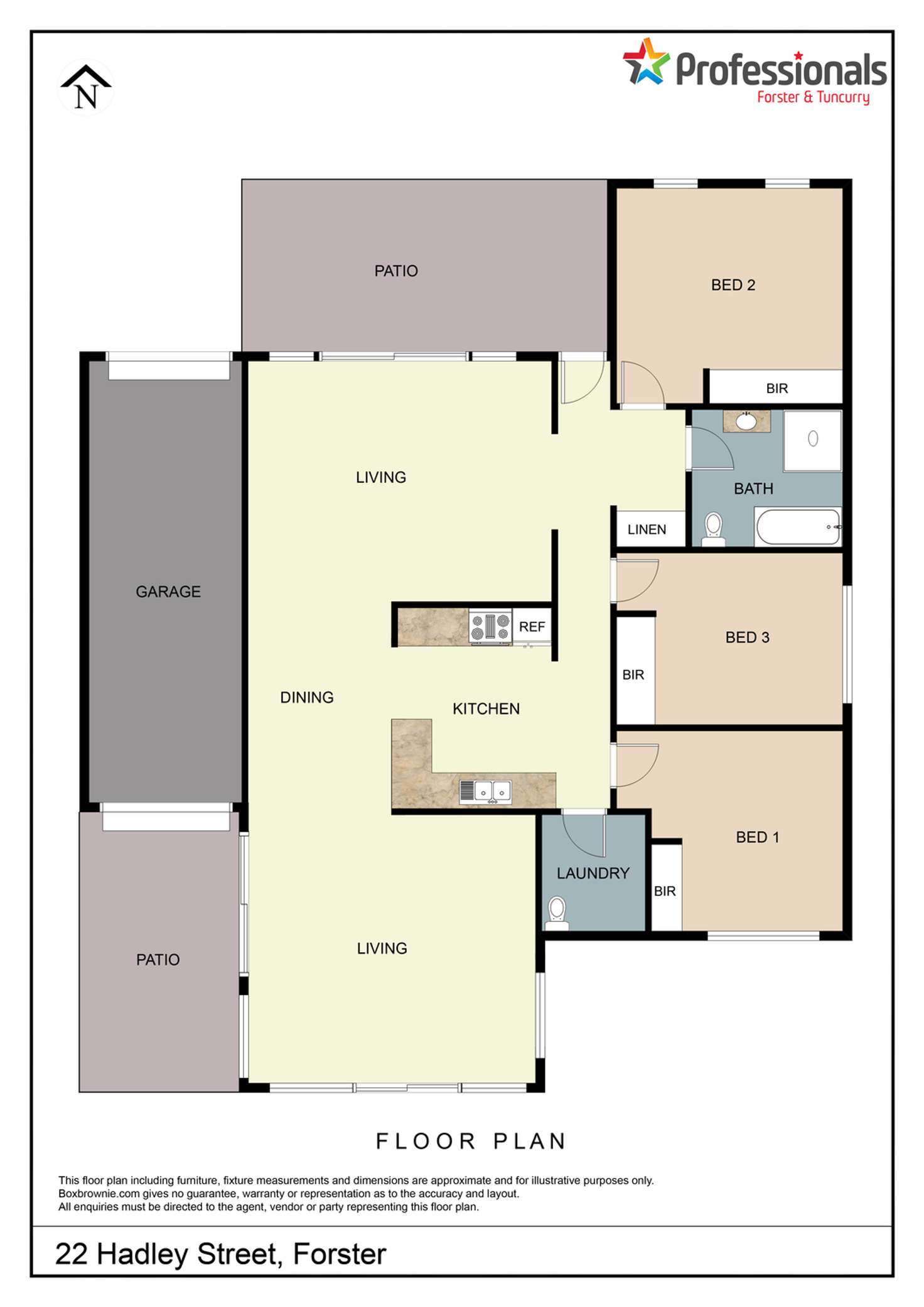 Floorplan of Homely house listing, 22 Hadley Street, Forster NSW 2428