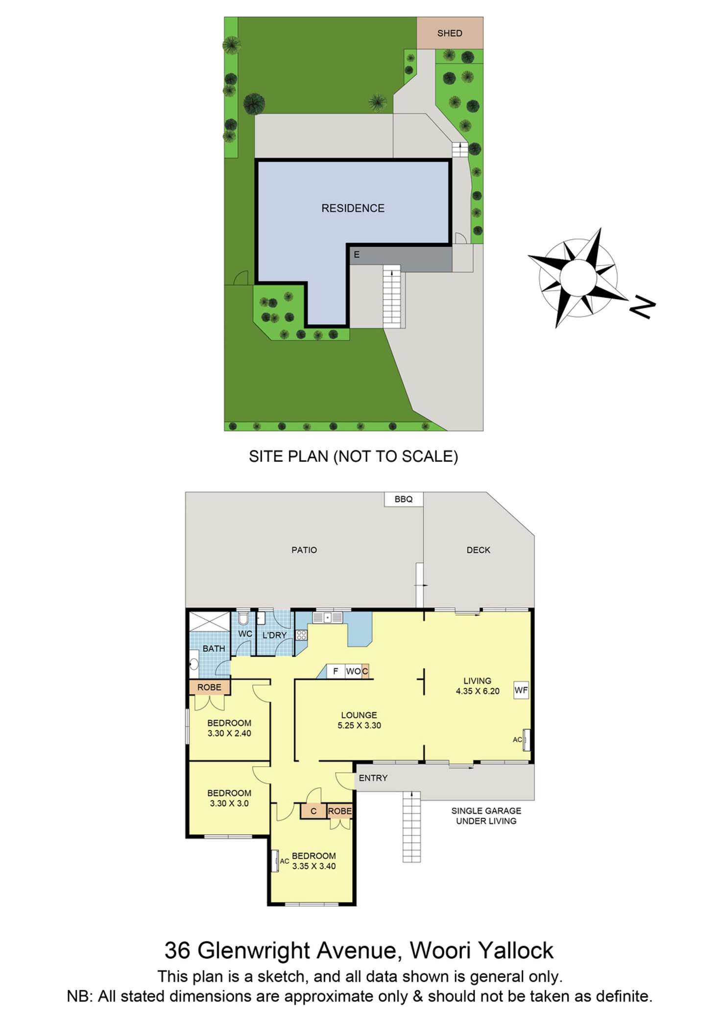 Floorplan of Homely house listing, 36 Glenwright Avenue, Woori Yallock VIC 3139
