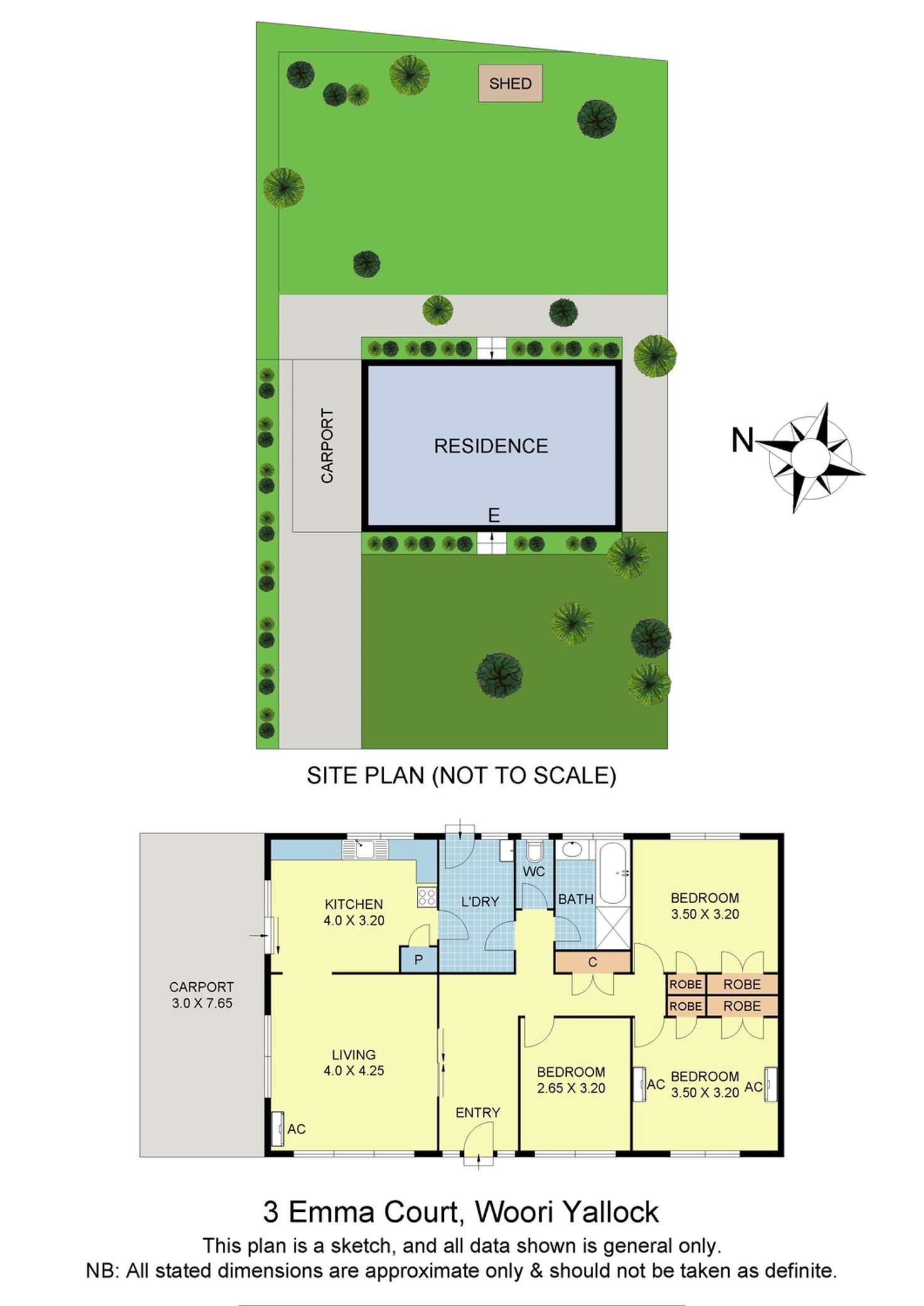 Floorplan of Homely house listing, 3 Emma Court, Woori Yallock VIC 3139