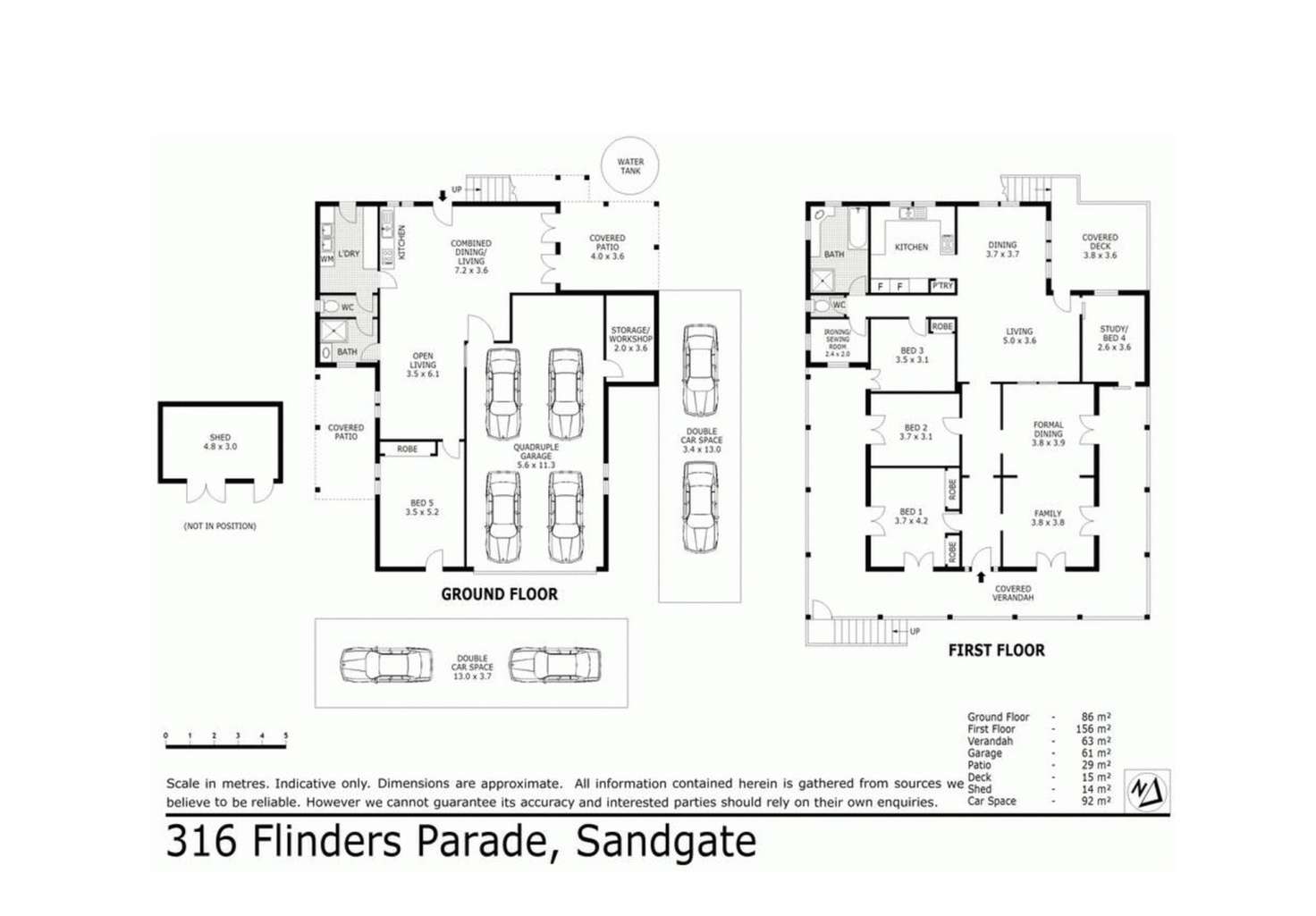 Floorplan of Homely house listing, 316 Flinders Parade, Sandgate QLD 4017