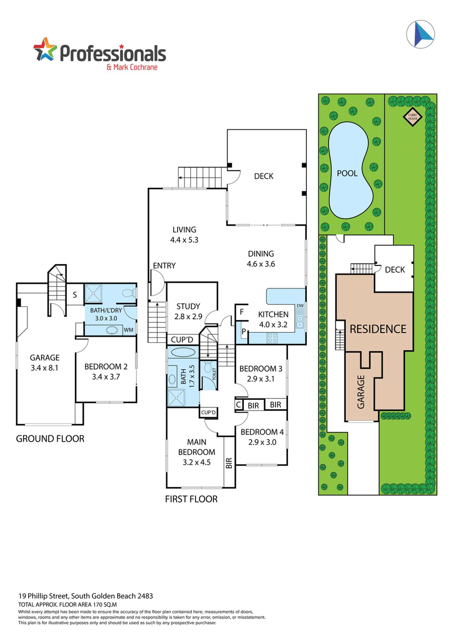 Floorplan of Homely house listing, 19 Phillip Street, South Golden Beach NSW 2483