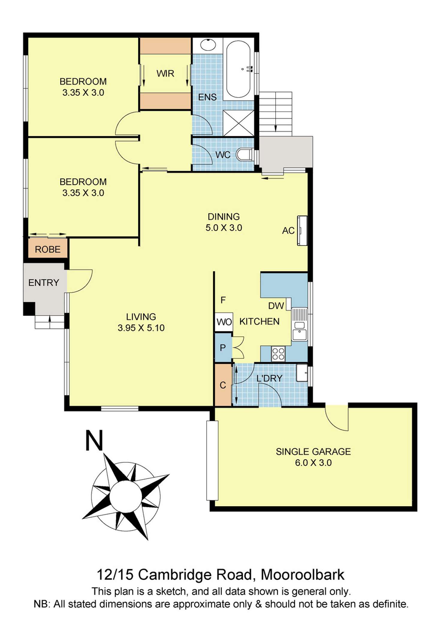 Floorplan of Homely townhouse listing, 12/15 Cambridge Road, Mooroolbark VIC 3138