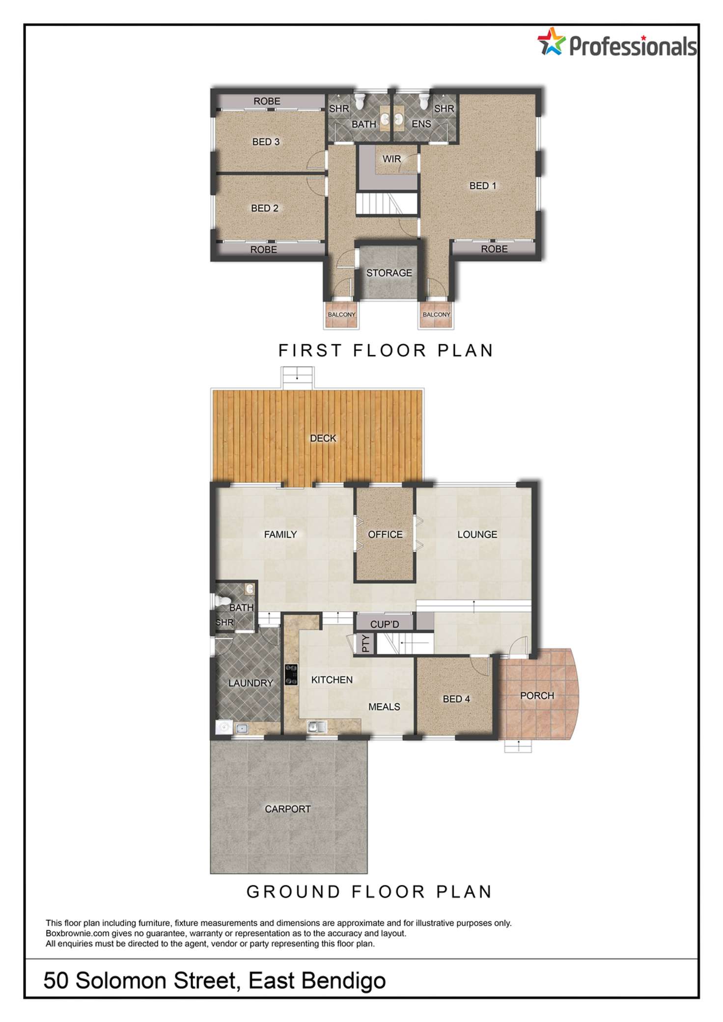 Floorplan of Homely house listing, 50 Solomon Street, East Bendigo VIC 3550