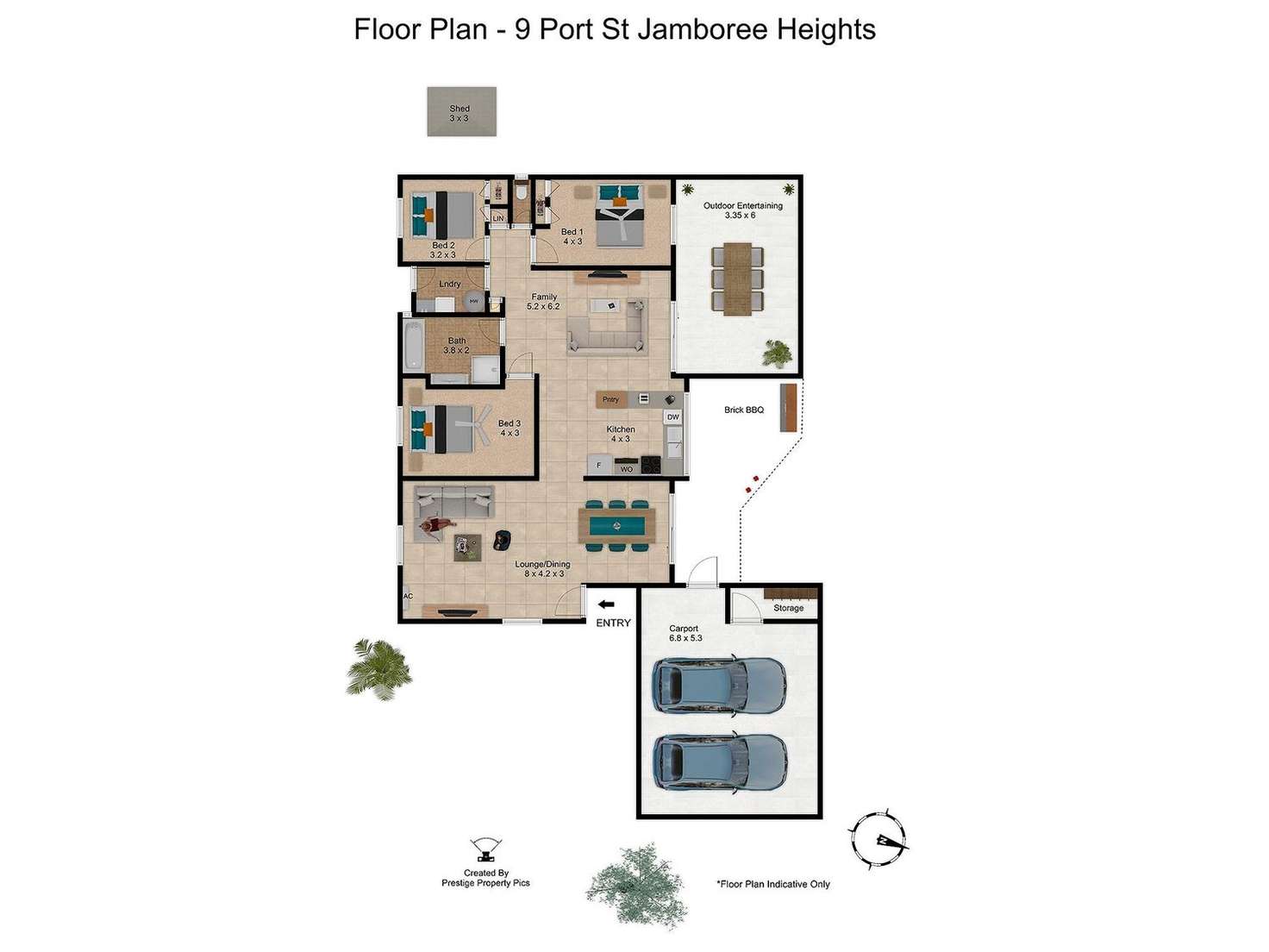 Floorplan of Homely house listing, 9 Port Street, Jamboree Heights QLD 4074