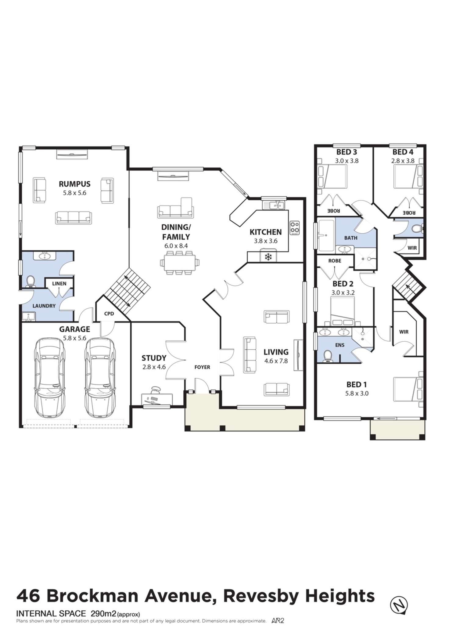 Floorplan of Homely house listing, 46 Brockman Avenue, Revesby Heights NSW 2212
