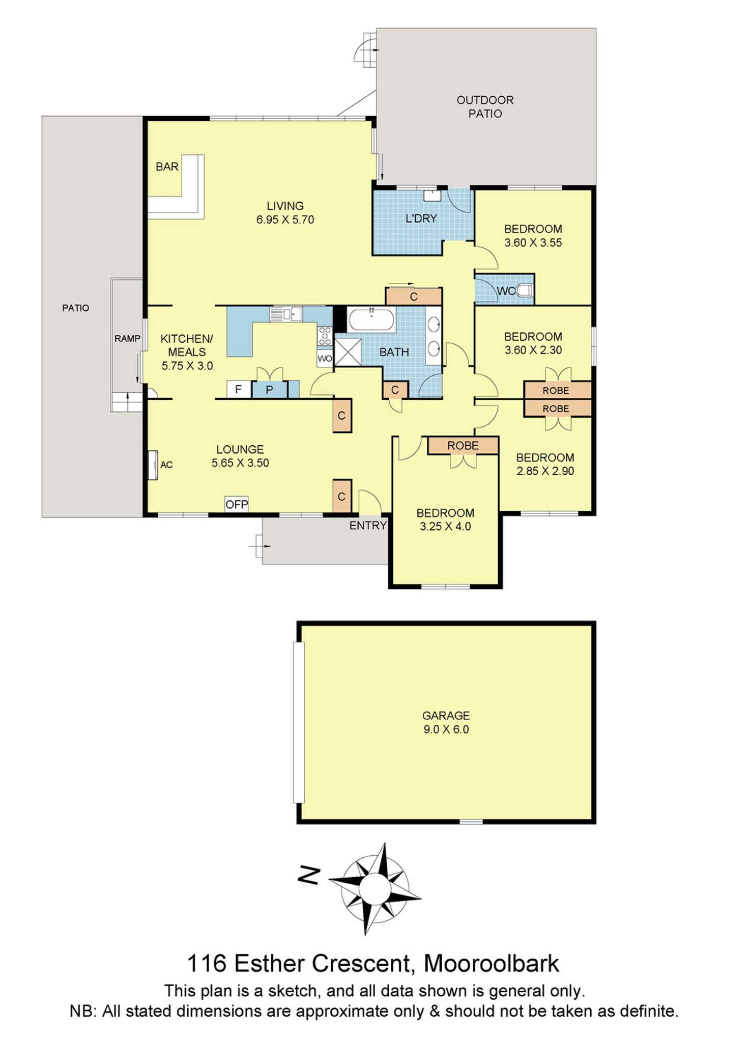 Floorplan of Homely house listing, 116 Esther Crescent, Mooroolbark VIC 3138
