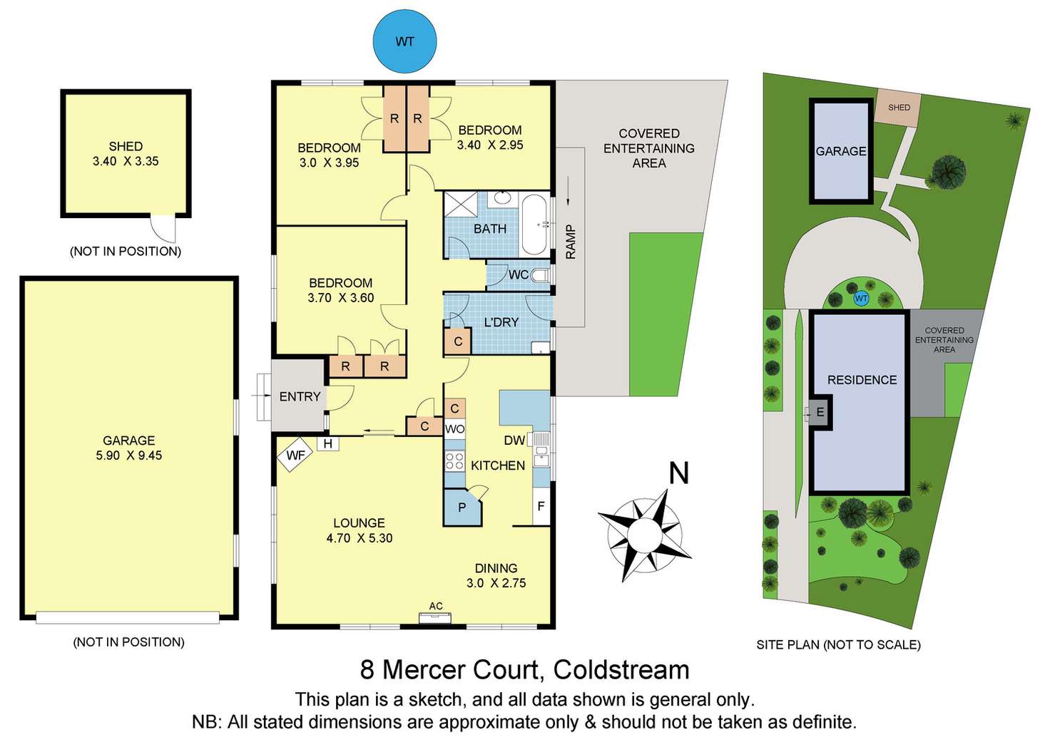 Floorplan of Homely house listing, 8 Mercer Court, Coldstream VIC 3770