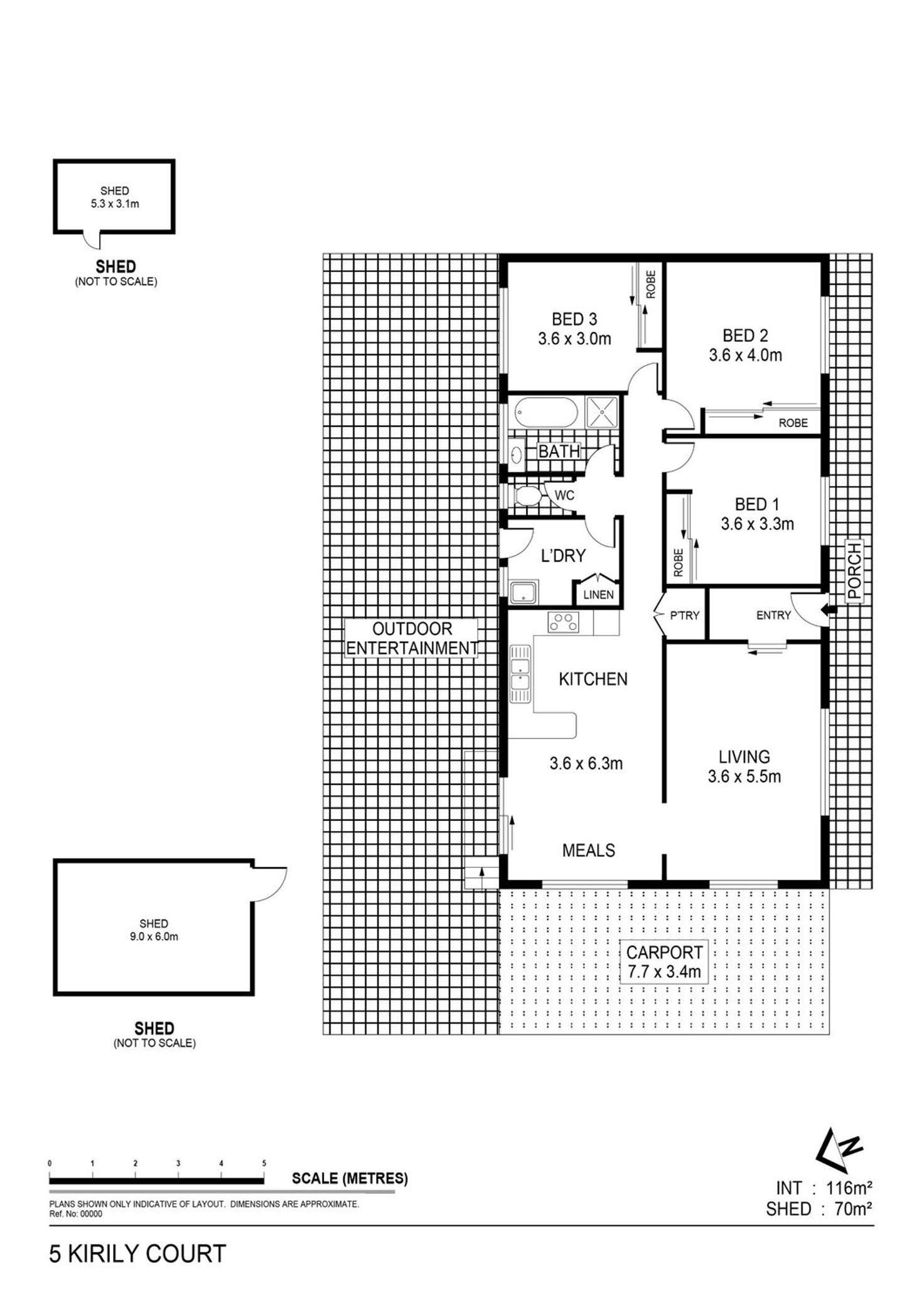 Floorplan of Homely house listing, 5 Kirily Court, White Hills VIC 3550