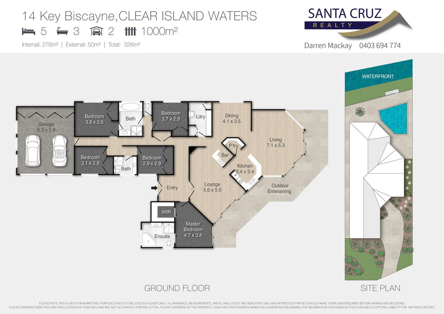 Floorplan of Homely house listing, 14 Key Biscayne, Clear Island Waters QLD 4226