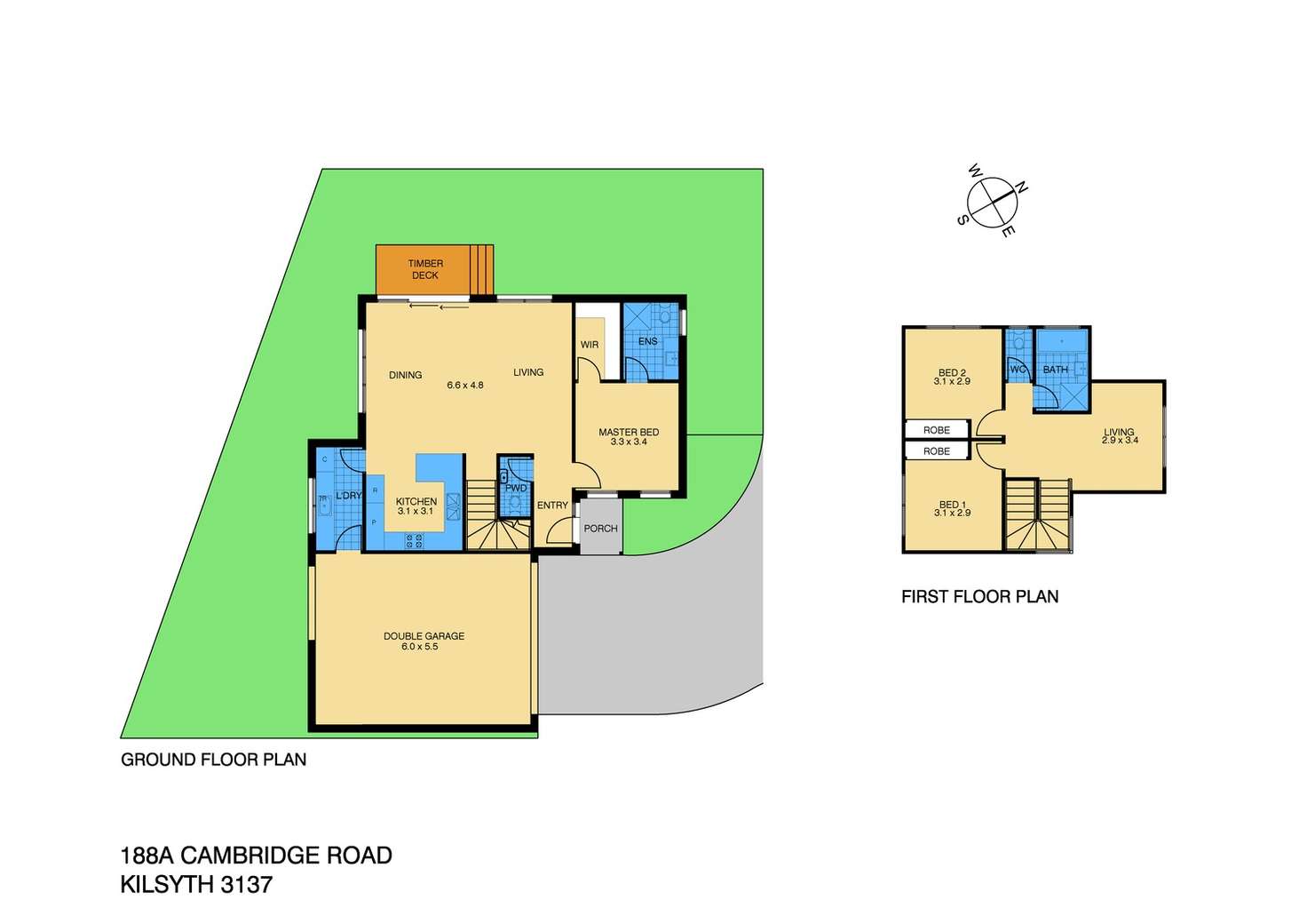 Floorplan of Homely house listing, 188a Cambridge Road, Kilsyth VIC 3137