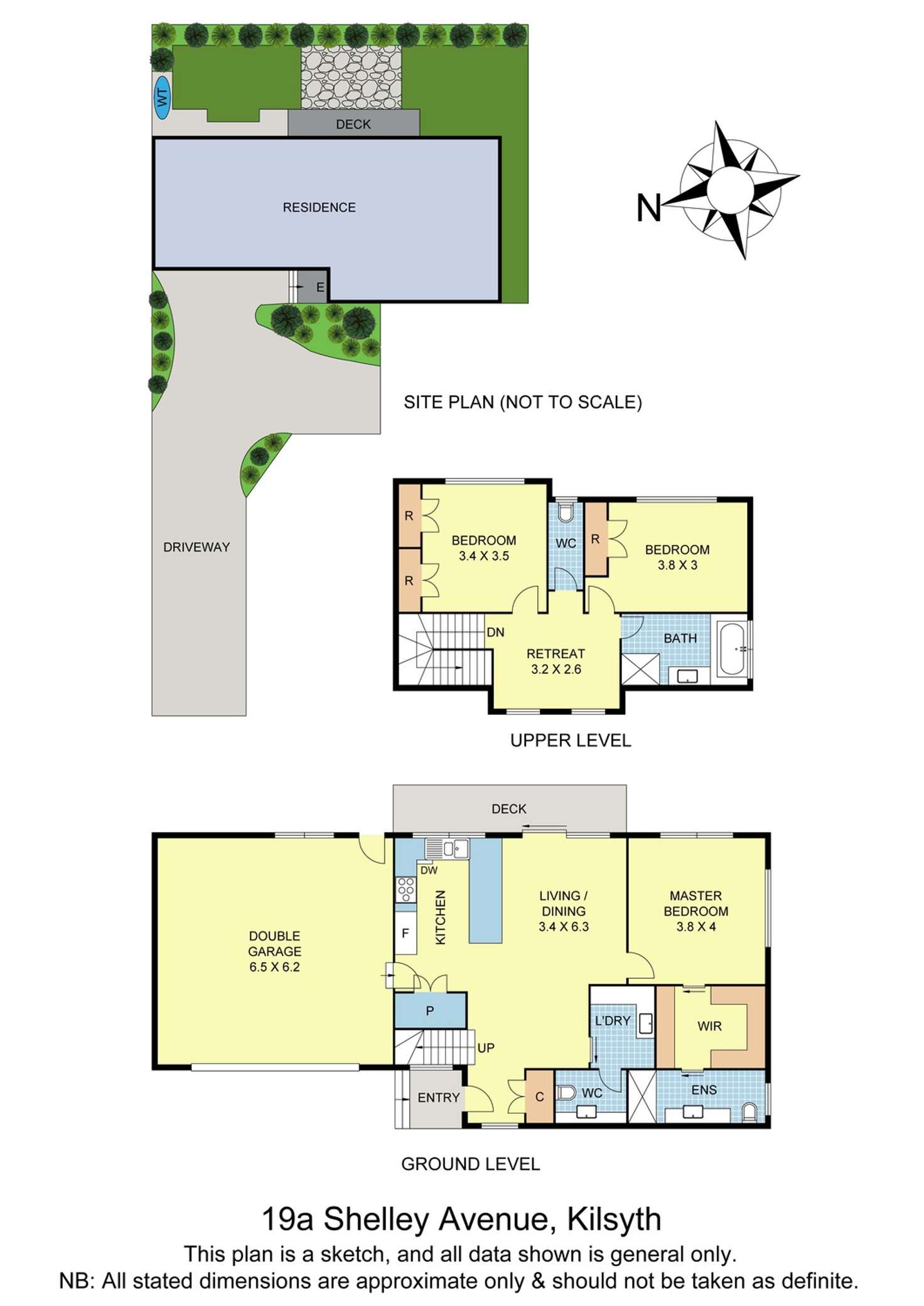 Floorplan of Homely townhouse listing, 19a Shelley Avenue, Kilsyth VIC 3137