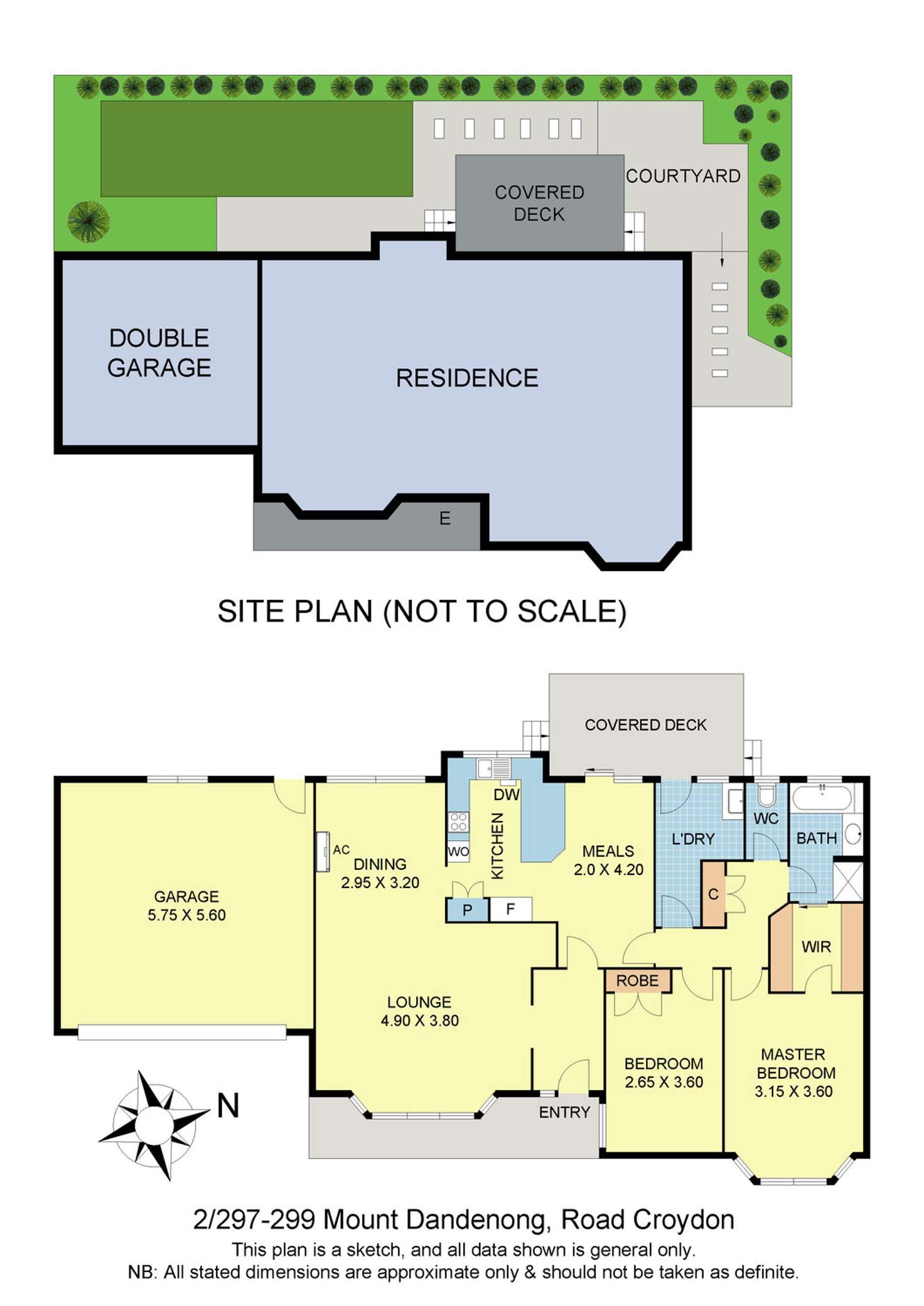 Floorplan of Homely unit listing, 2/297-299 Mount Dandenong Road, Croydon VIC 3136