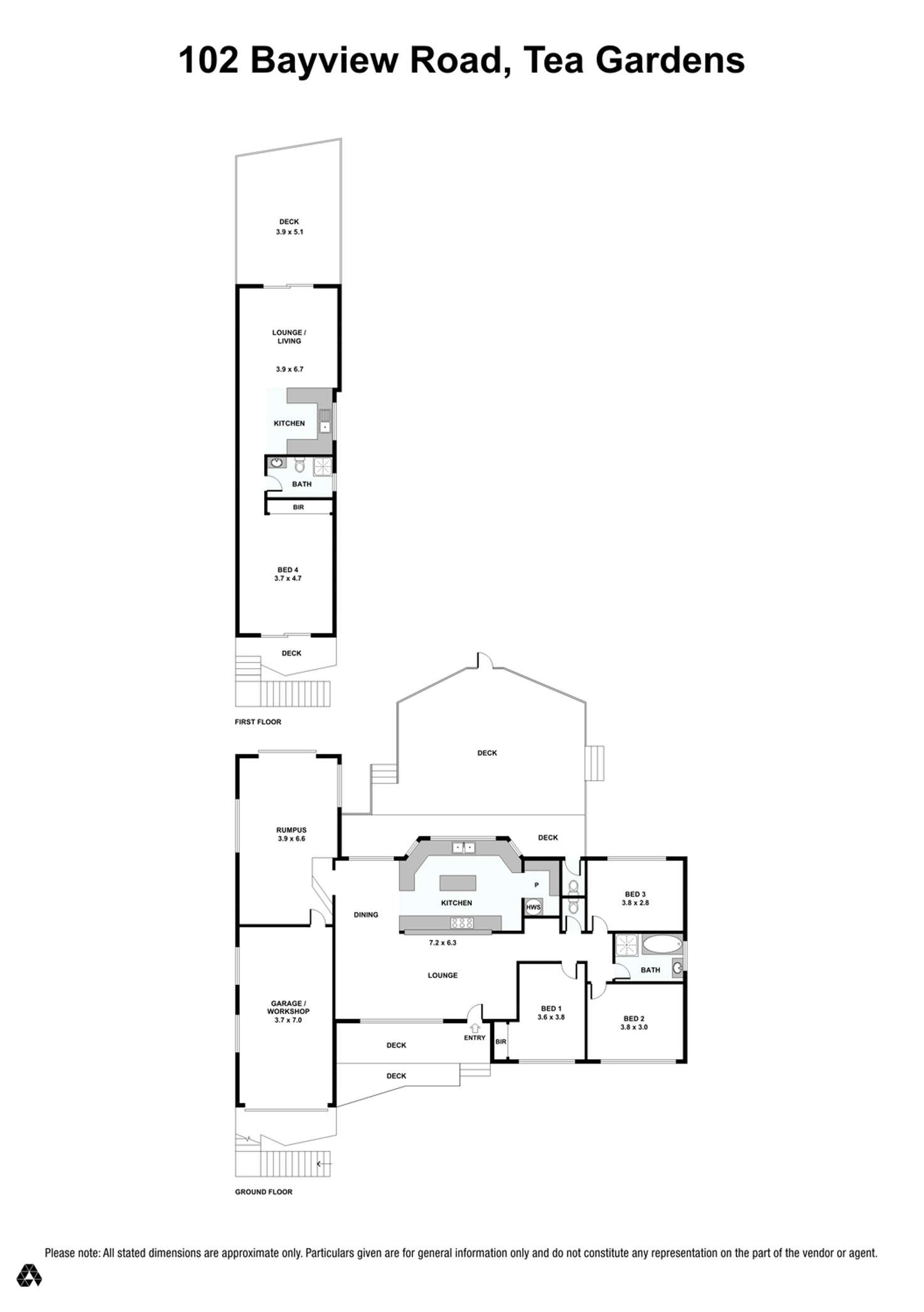 Floorplan of Homely house listing, 102 Bayview Road, Tea Gardens NSW 2324