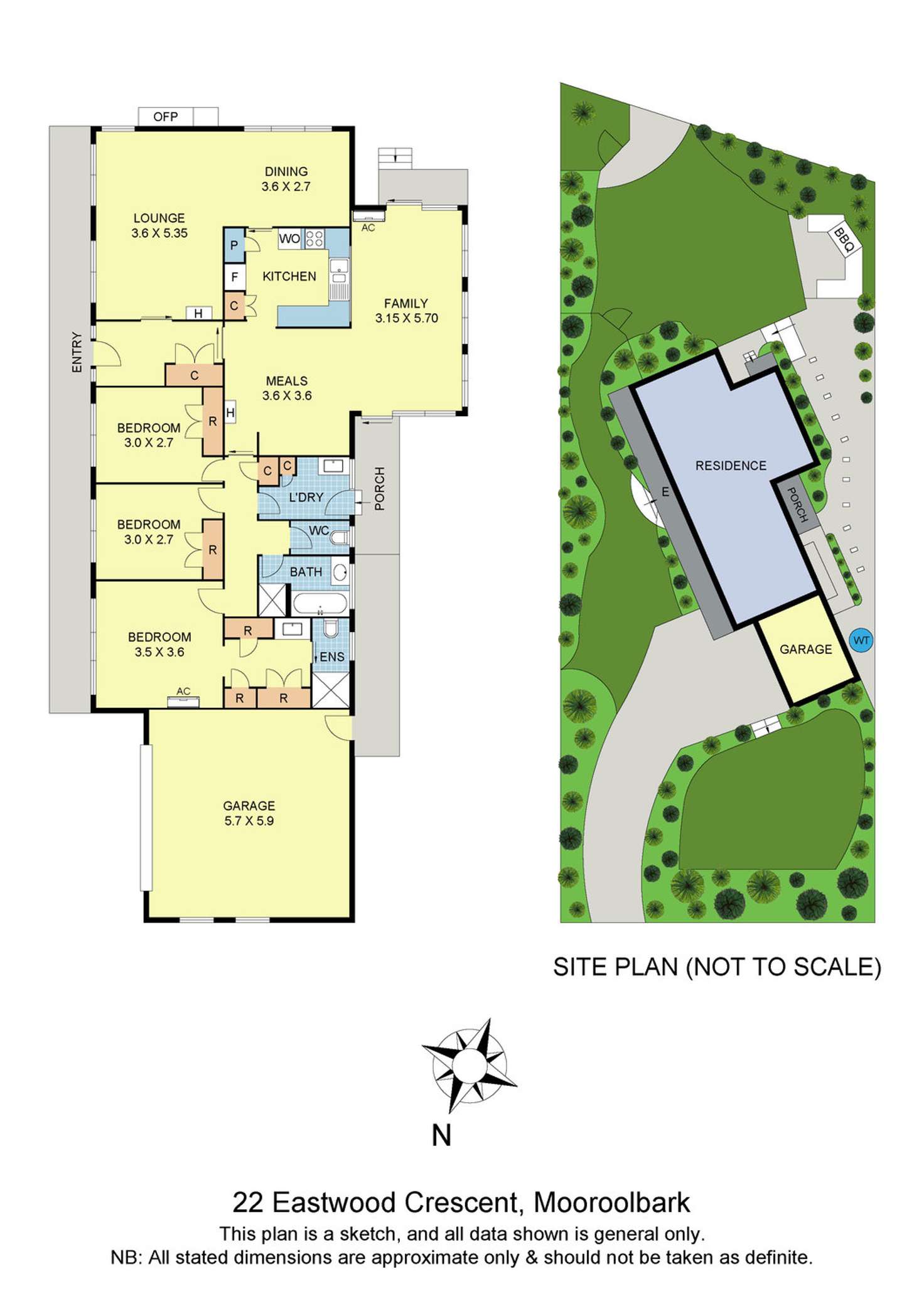 Floorplan of Homely house listing, 22 Eastwood Crescent, Mooroolbark VIC 3138