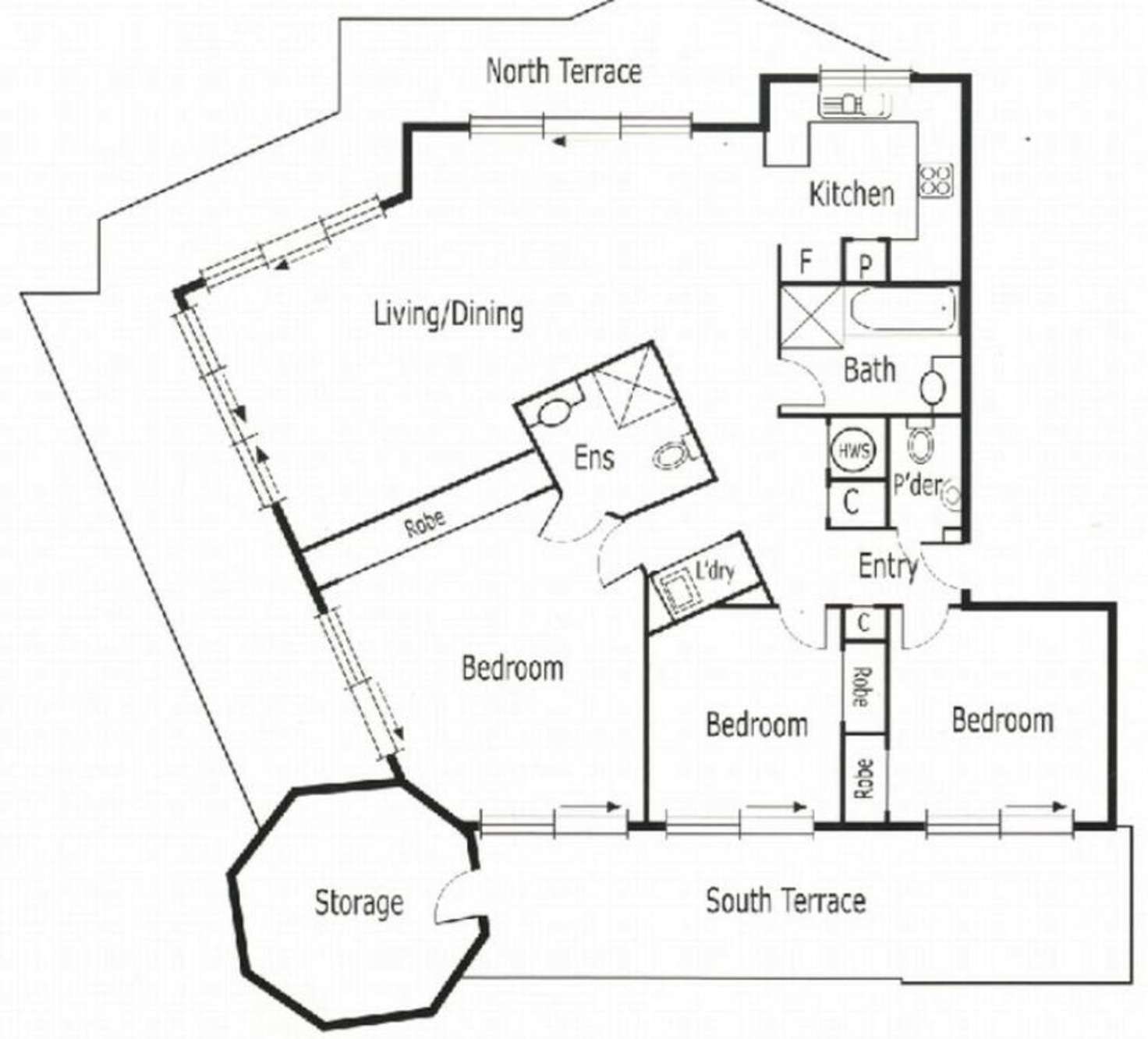 Floorplan of Homely apartment listing, 3/340 St Kilda Road, St Kilda VIC 3182