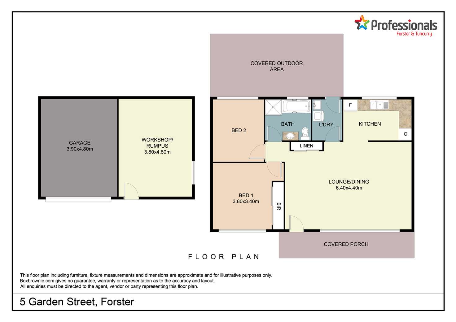 Floorplan of Homely house listing, 5 Garden Street, Forster NSW 2428