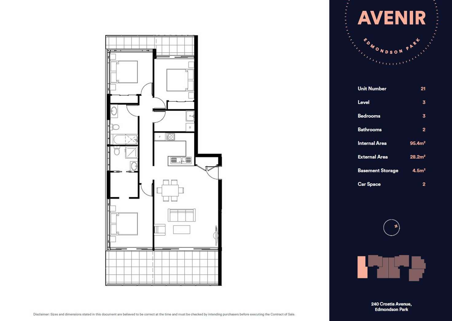 Floorplan of Homely apartment listing, 14@58-70 Passendale Rd, Edmondson Park NSW 2174