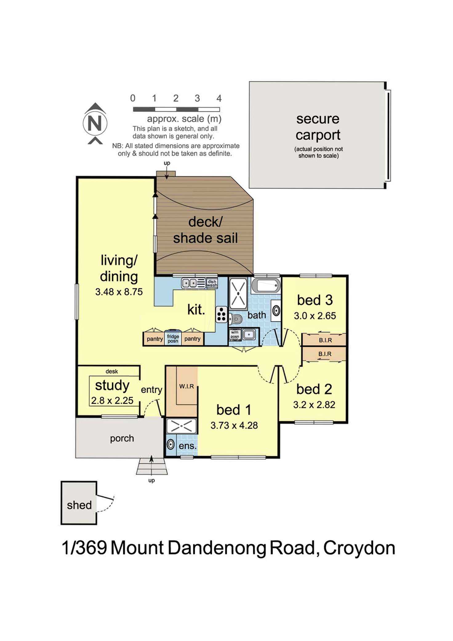 Floorplan of Homely house listing, 1/369 Mt Dandenong Road, Croydon VIC 3136