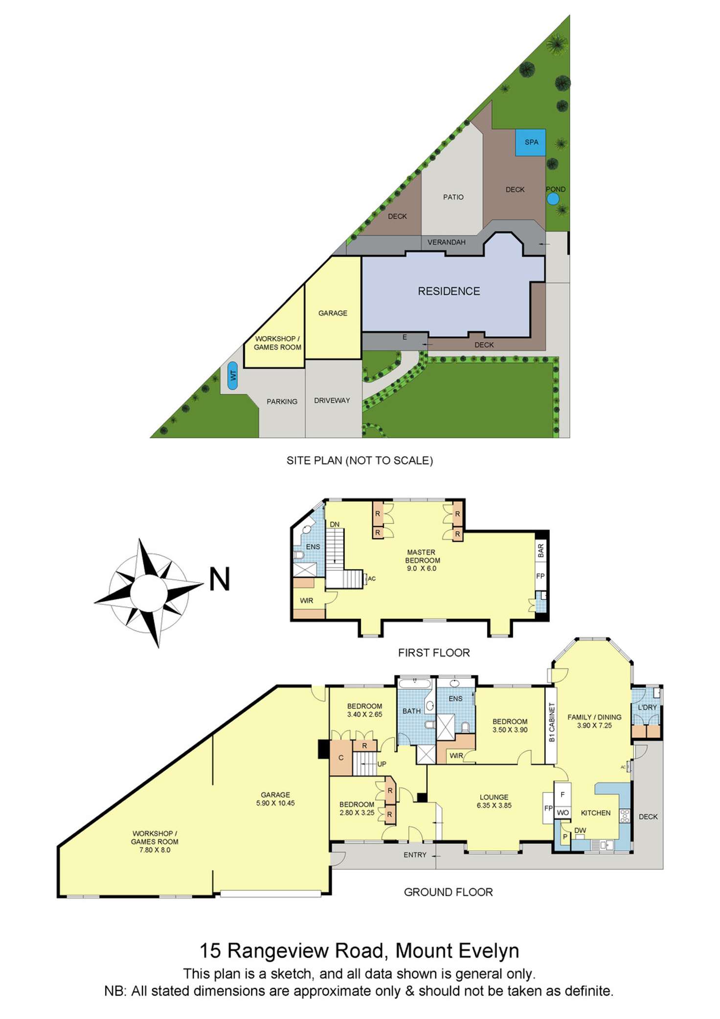 Floorplan of Homely house listing, 15 Rangeview Road, Mount Evelyn VIC 3796