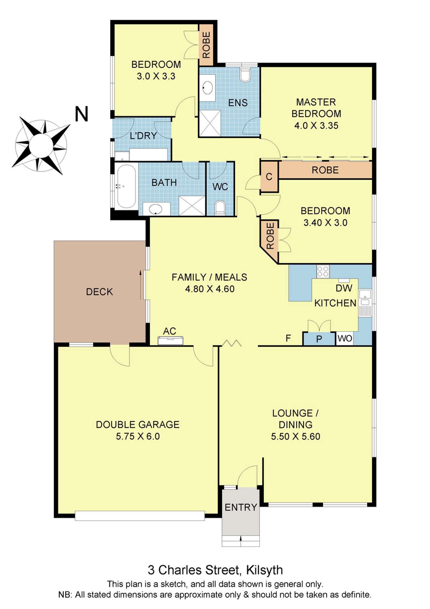Floorplan of Homely house listing, 3 Charles Street, Kilsyth VIC 3137
