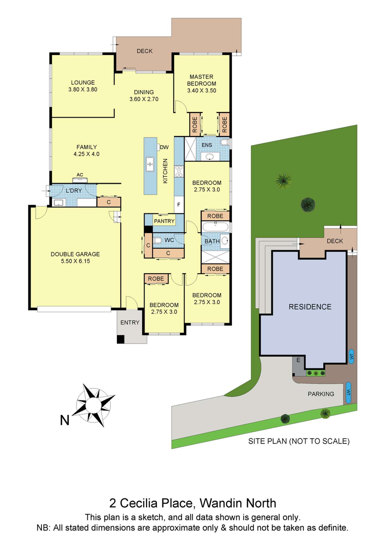 Floorplan of Homely house listing, 2 Cecilia Place, Wandin North VIC 3139