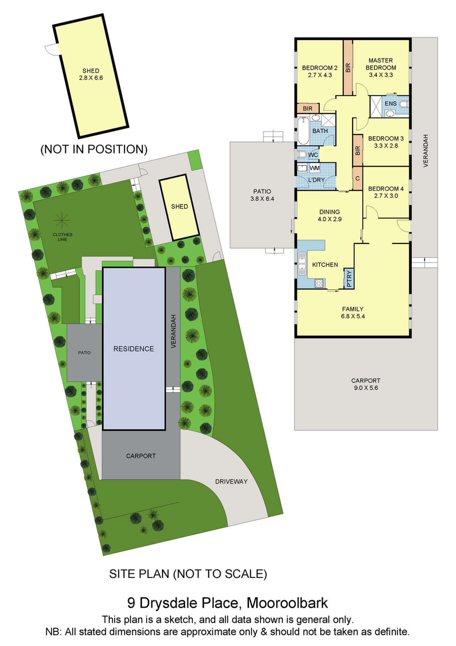 Floorplan of Homely house listing, 9 Drysdale Place, Mooroolbark VIC 3138