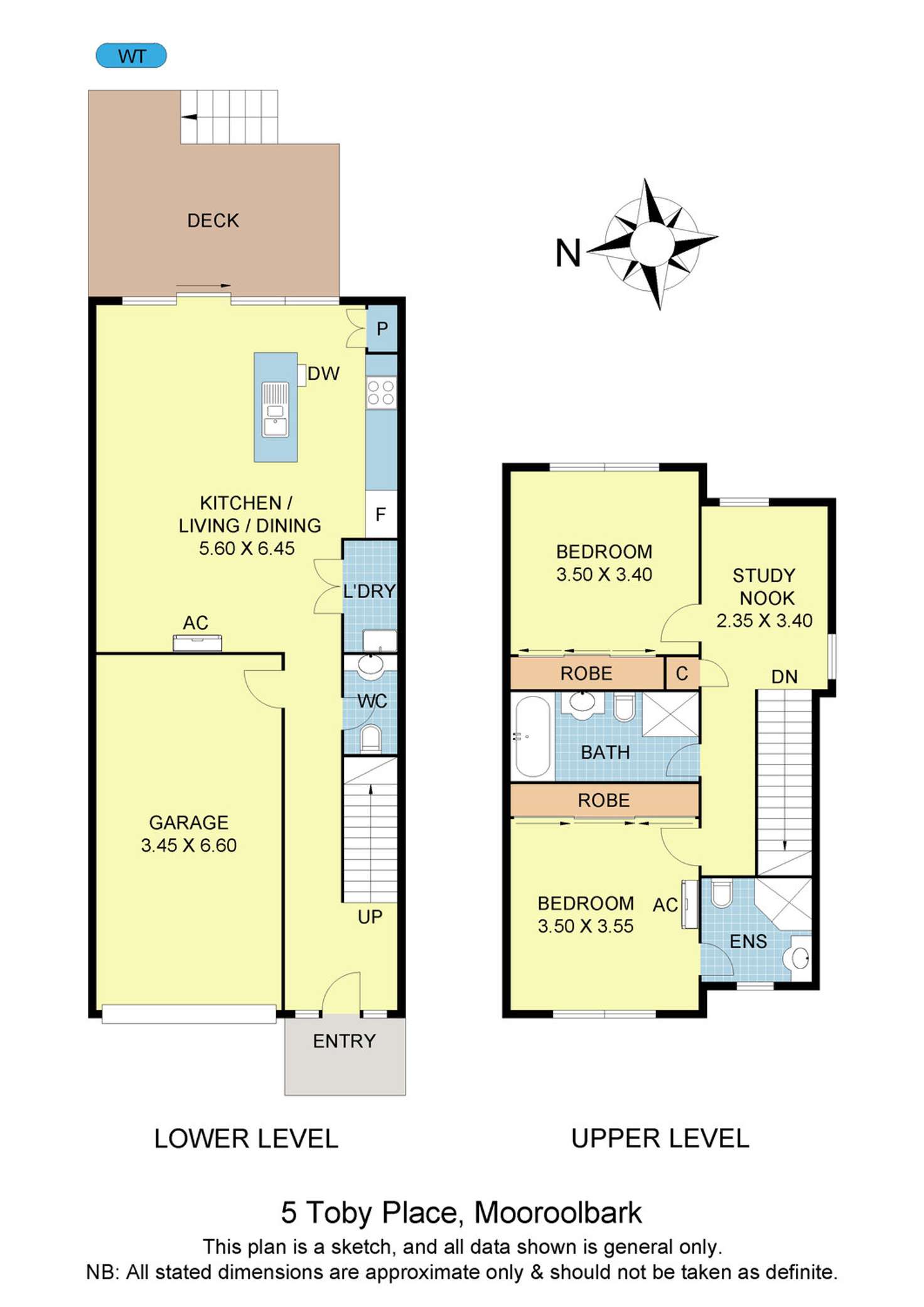 Floorplan of Homely house listing, 5 Toby Place, Mooroolbark VIC 3138