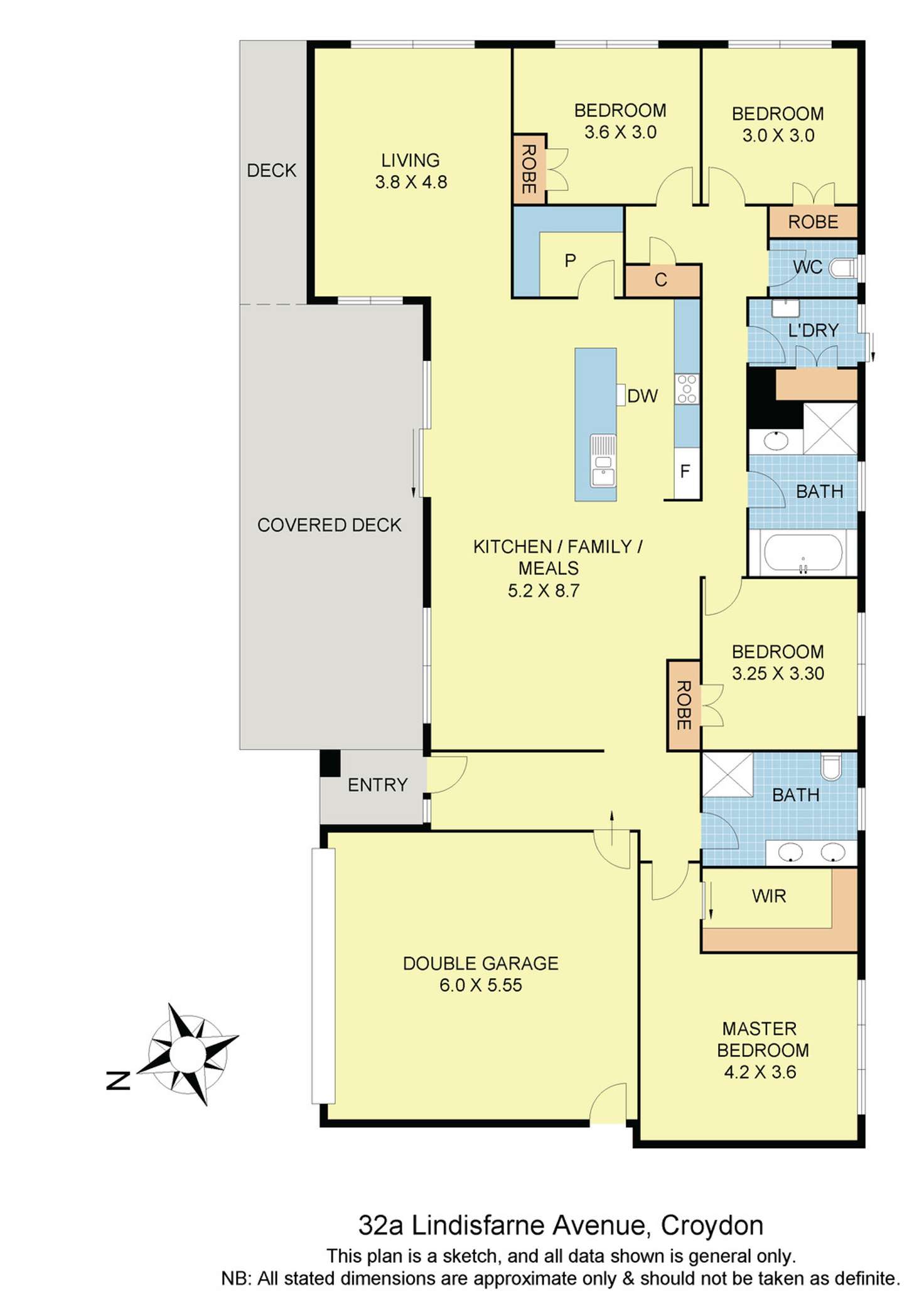 Floorplan of Homely house listing, 32a Lindisfarne Avenue, Croydon VIC 3136