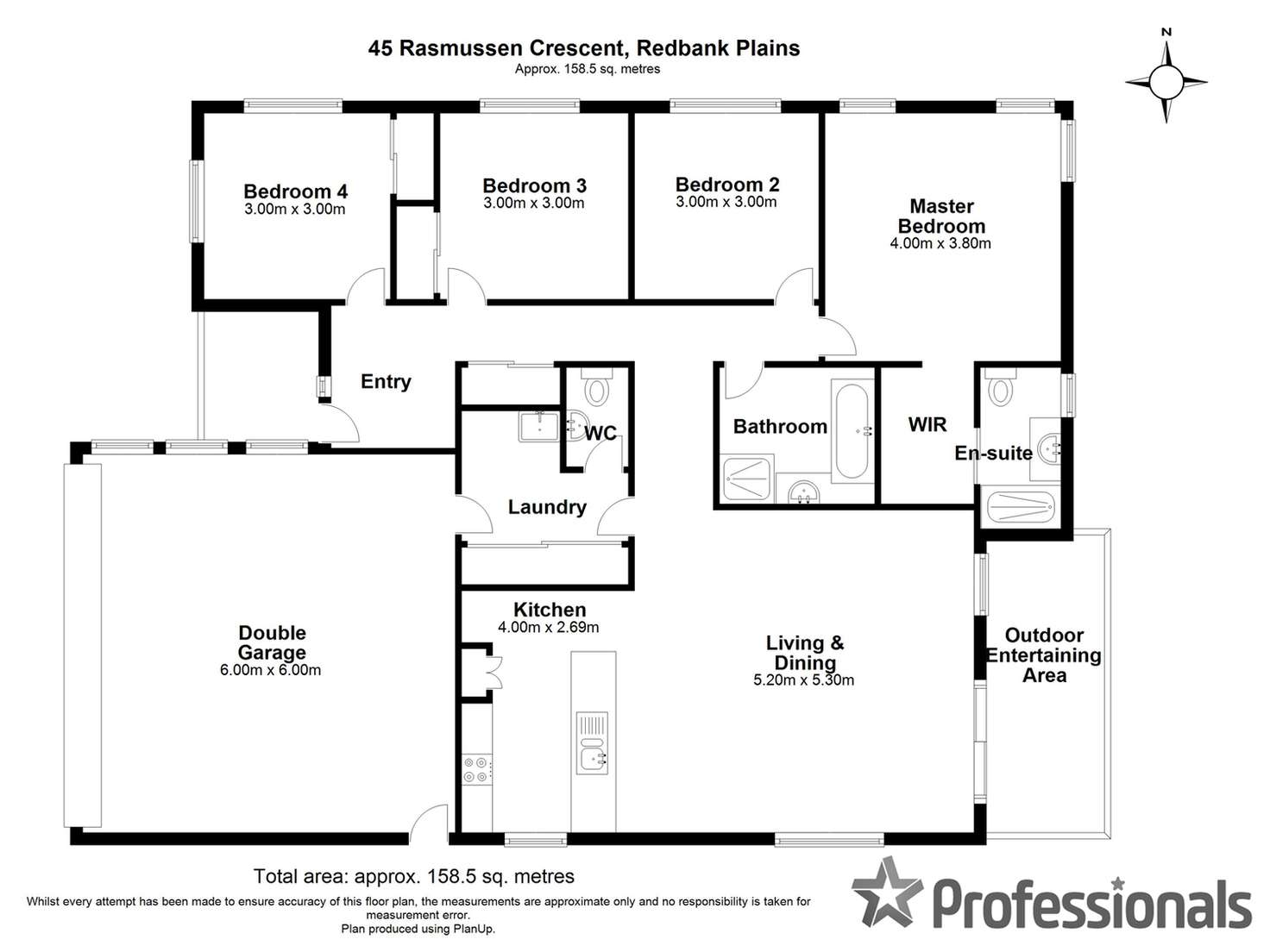 Floorplan of Homely house listing, 45 Rasmussen Crescent, Redbank Plains QLD 4301