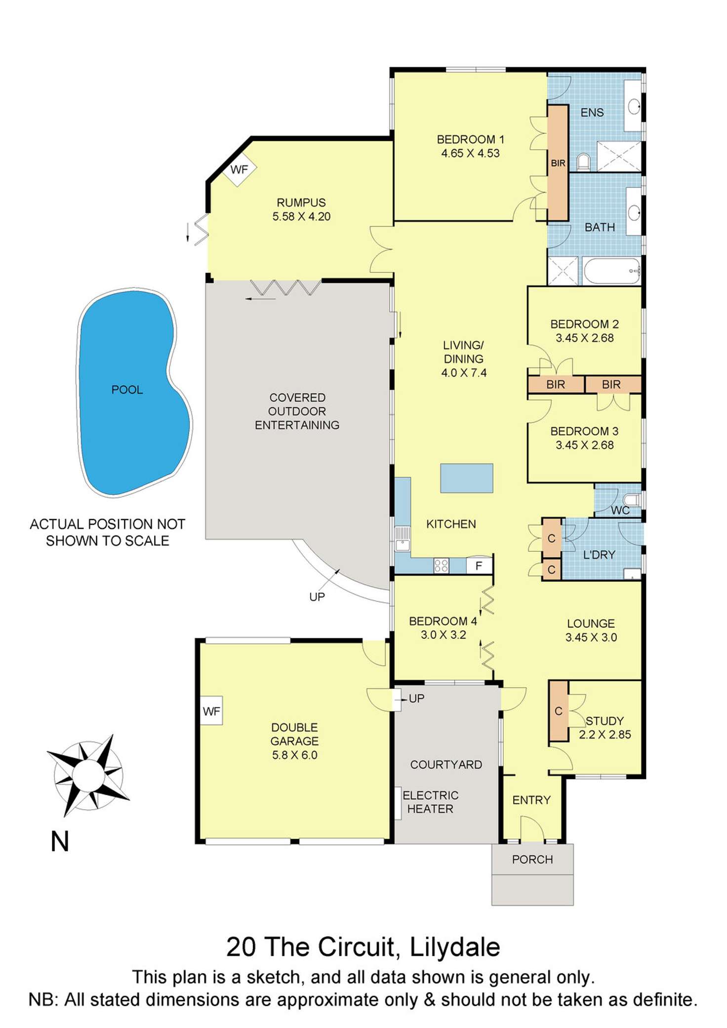 Floorplan of Homely house listing, 20 The Circuit, Lilydale VIC 3140