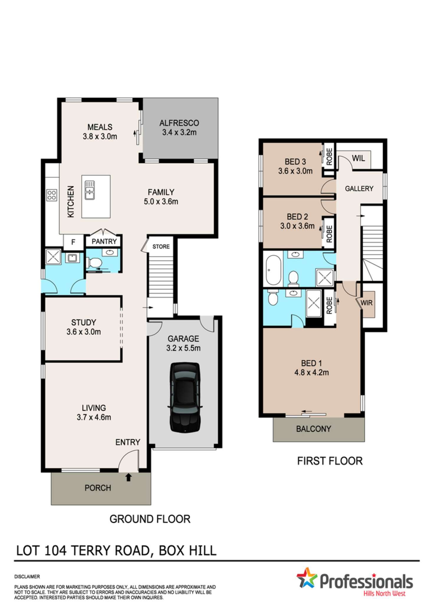 Floorplan of Homely house listing, Lot 104 Terry Road, Box Hill NSW 2765