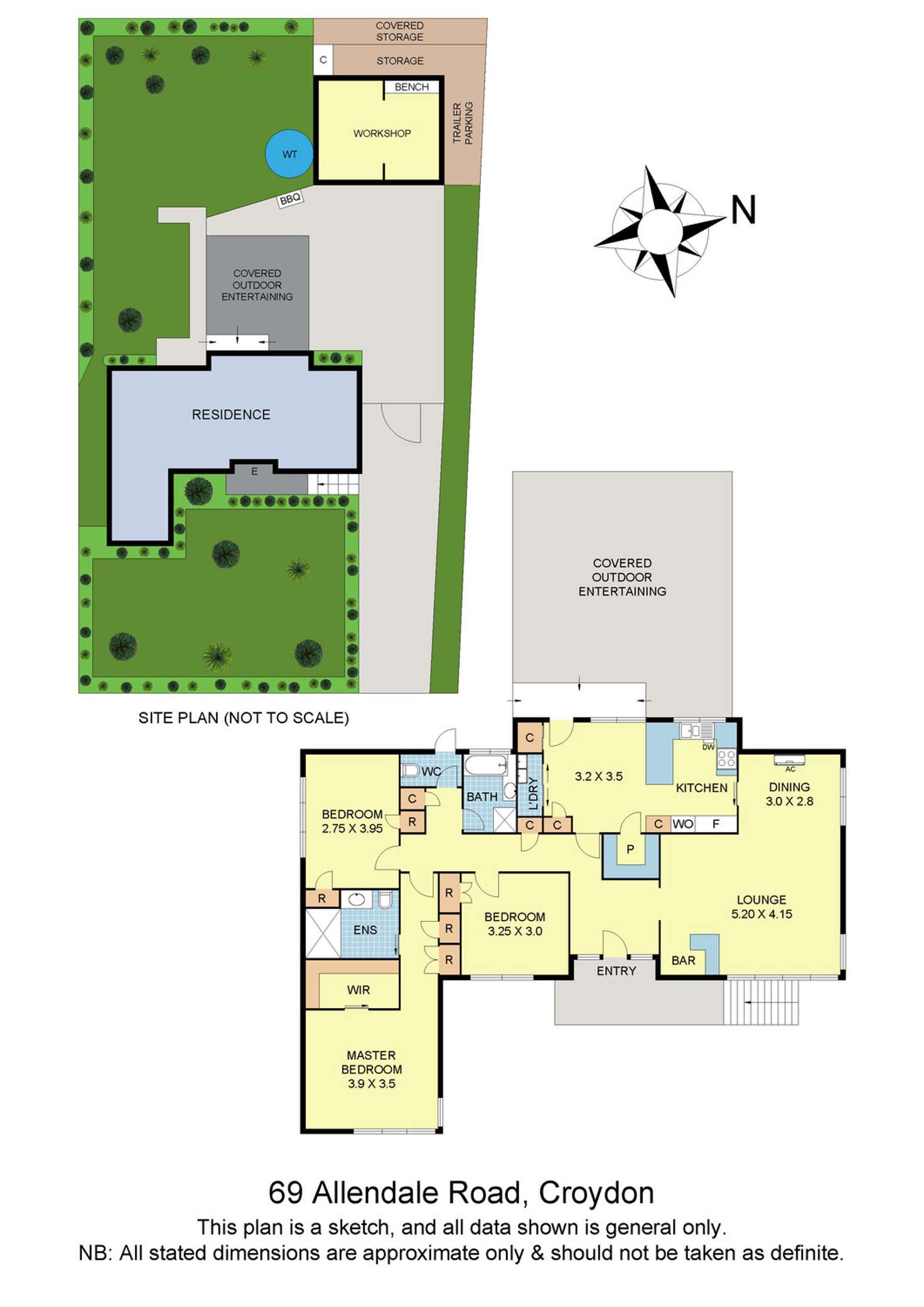 Floorplan of Homely house listing, 69 Allendale Road, Croydon VIC 3136