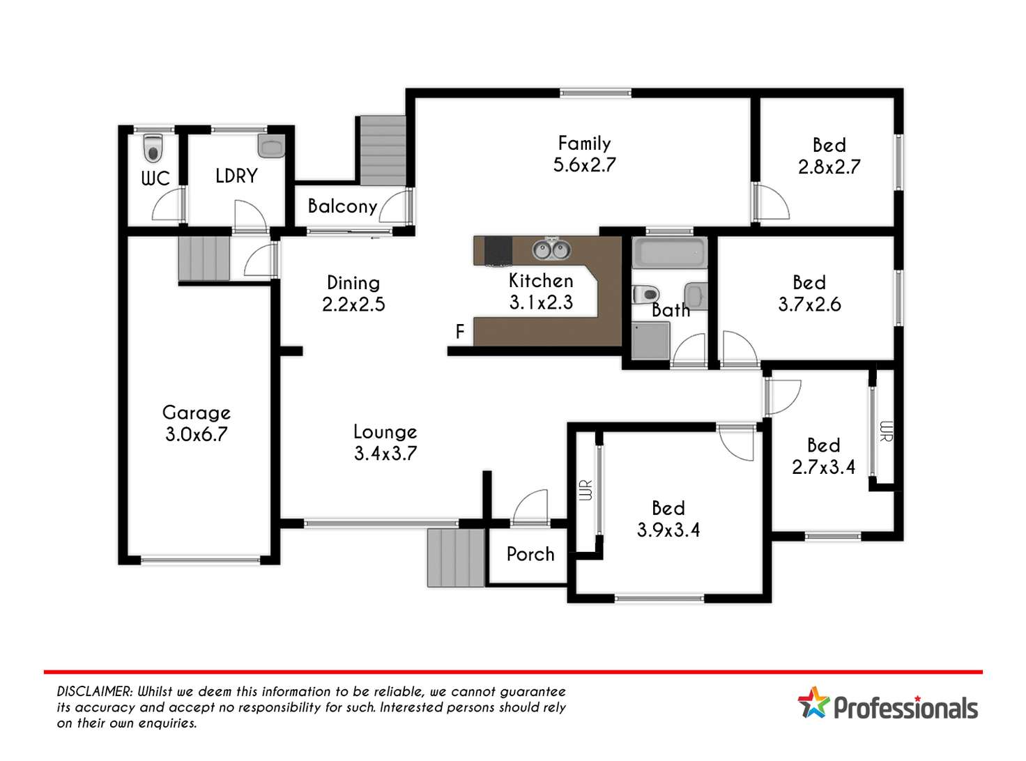 Floorplan of Homely house listing, 83 Kareela Avenue, Penrith NSW 2750