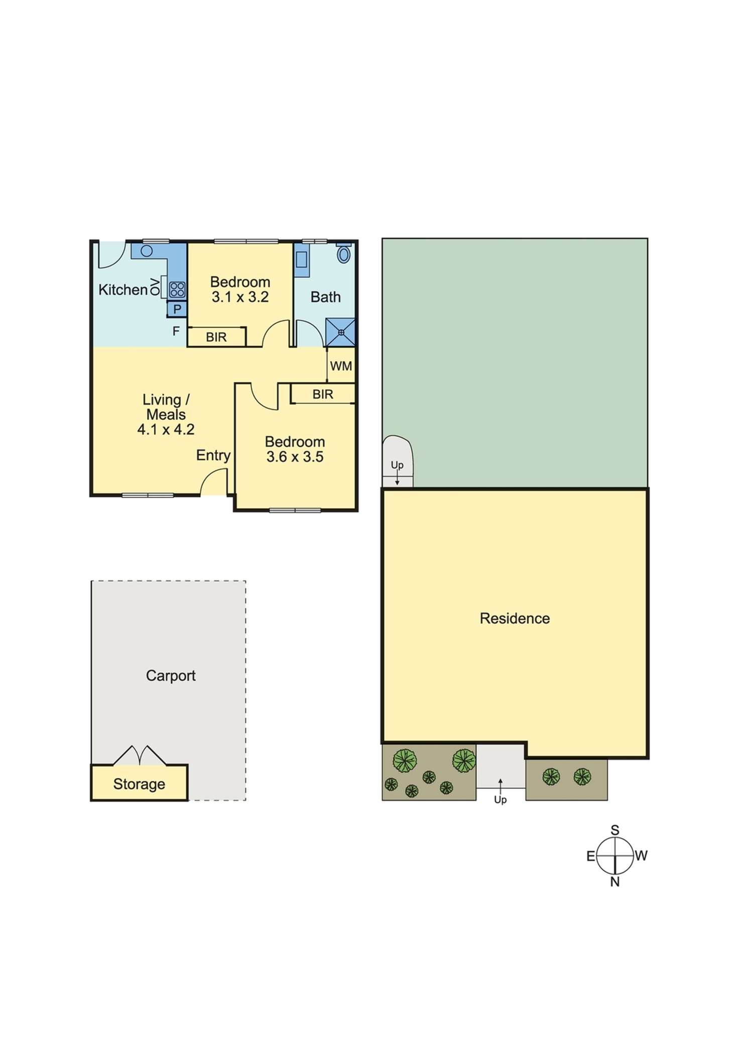 Floorplan of Homely unit listing, 2/99 Scoresby Road, Bayswater VIC 3153