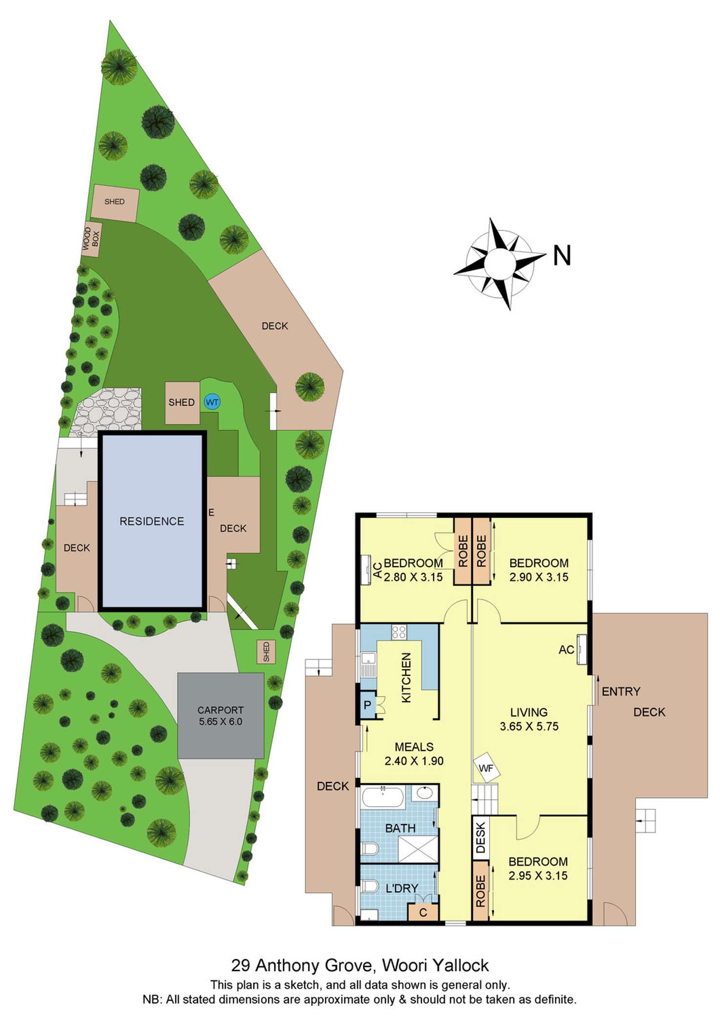 Floorplan of Homely house listing, 29 Anthony Grove, Woori Yallock VIC 3139