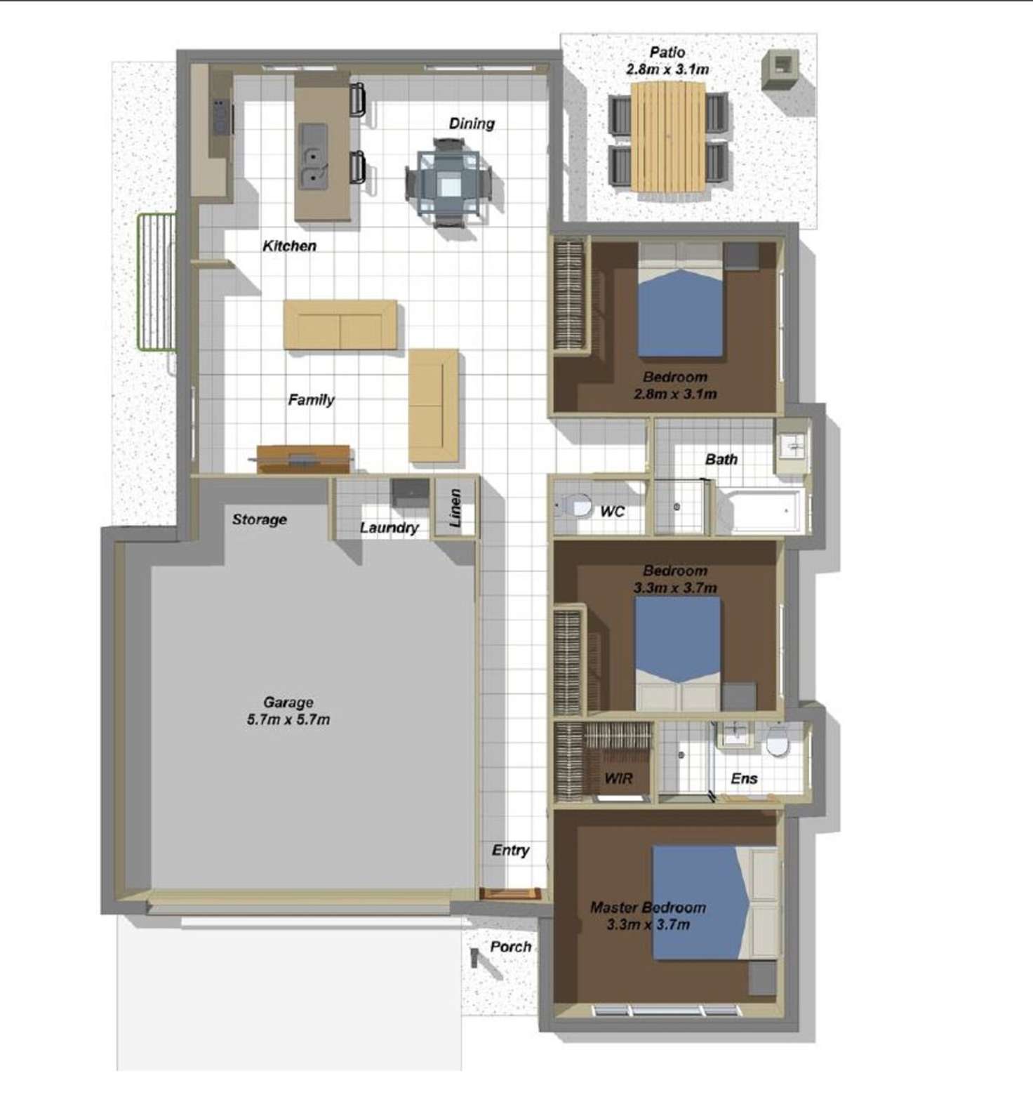 Floorplan of Homely house listing, 3 Casey Street, Pimpama QLD 4209