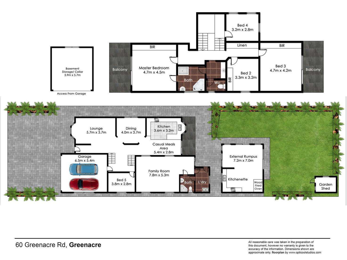 Floorplan of Homely house listing, 60 Greenacre Road, Greenacre NSW 2190