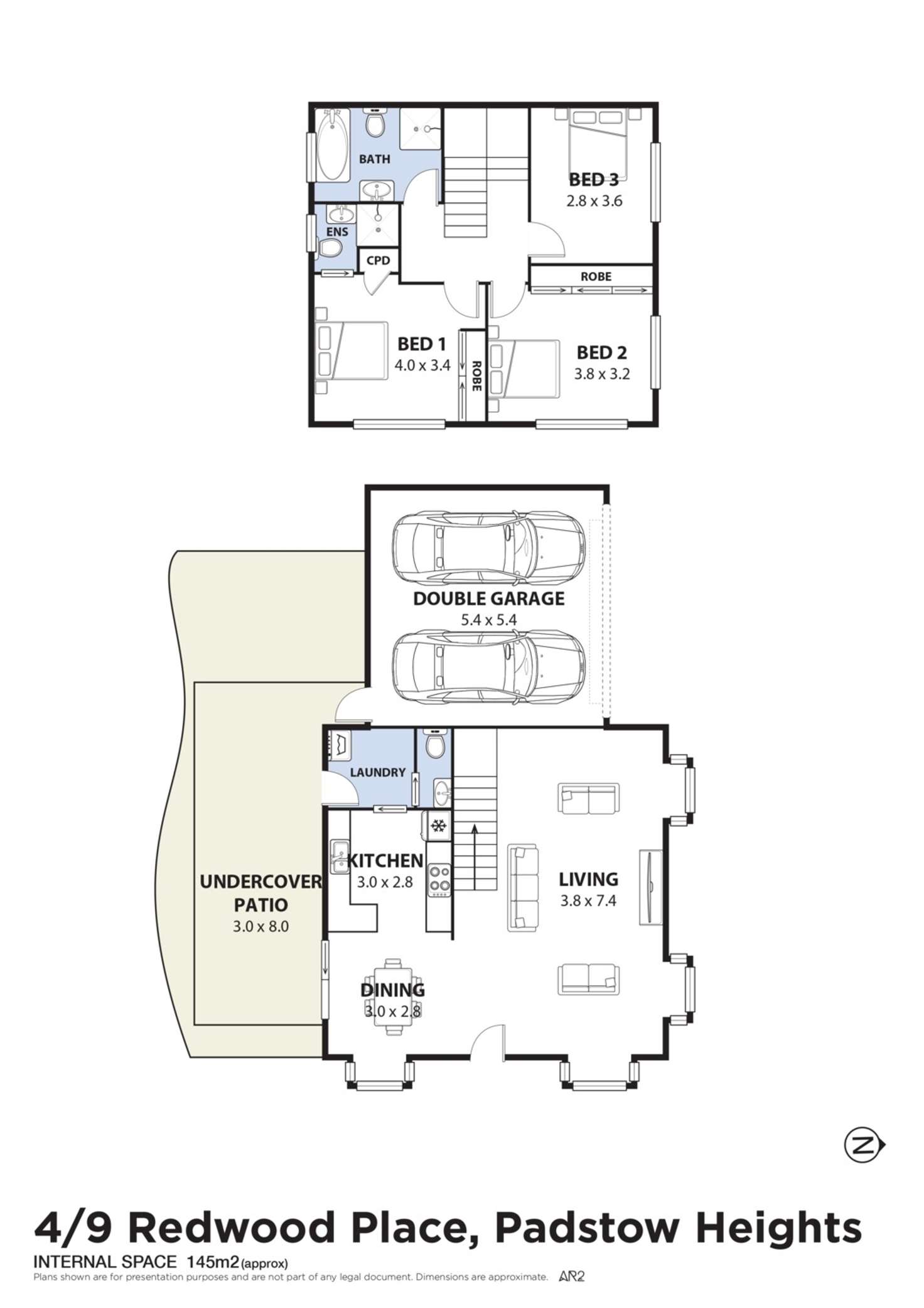 Floorplan of Homely townhouse listing, 4/9 Redwood Place, Padstow Heights NSW 2211