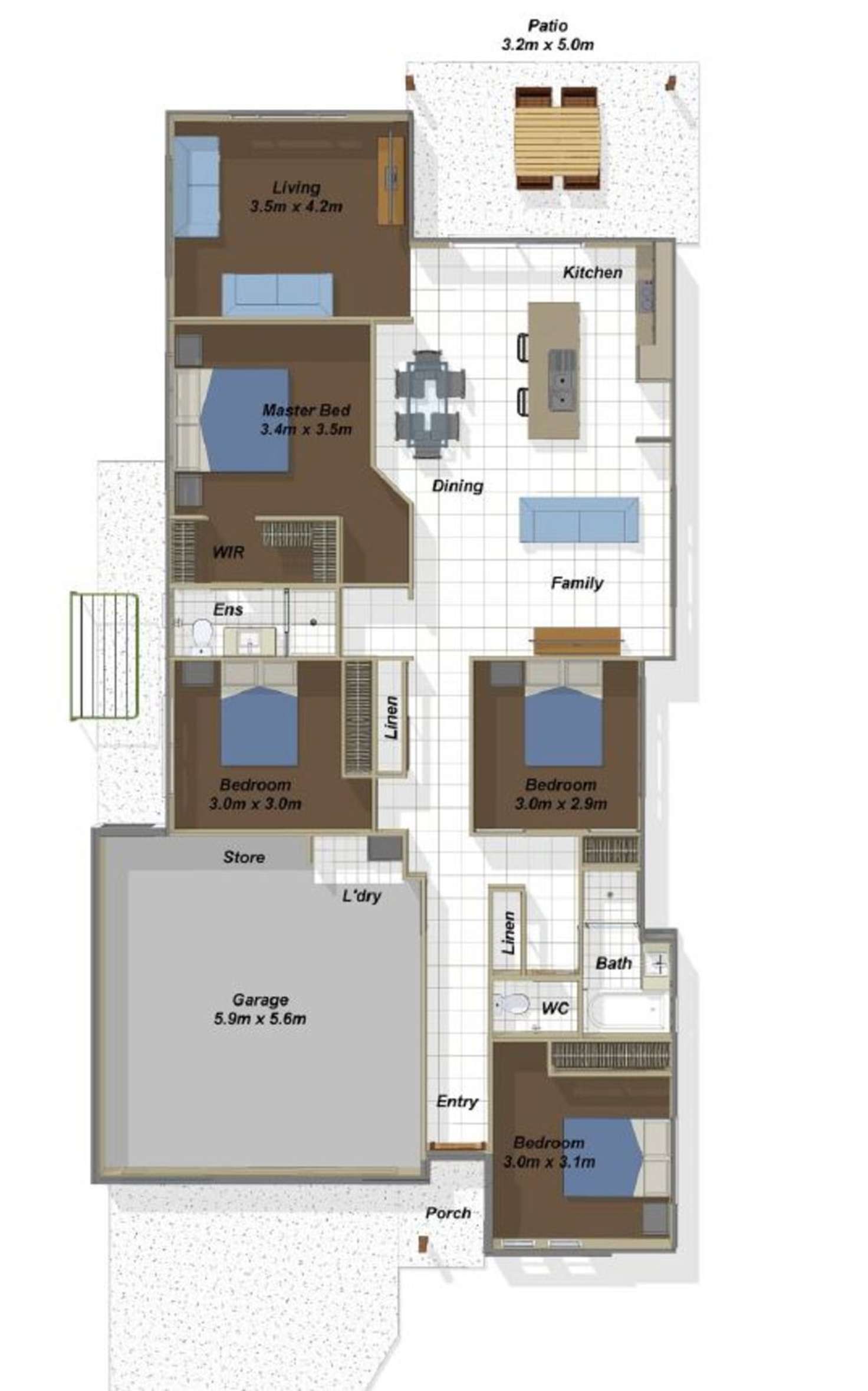 Floorplan of Homely house listing, 14 Clermont Street, Holmview QLD 4207
