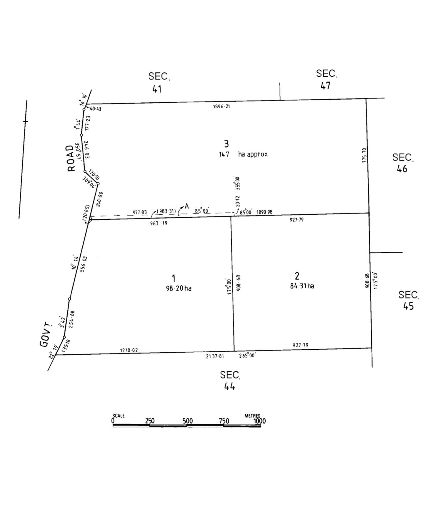 Floorplan of Homely residentialLand listing, LOT Lot, 2 Old Salt Lake Road, Haines SA 5223