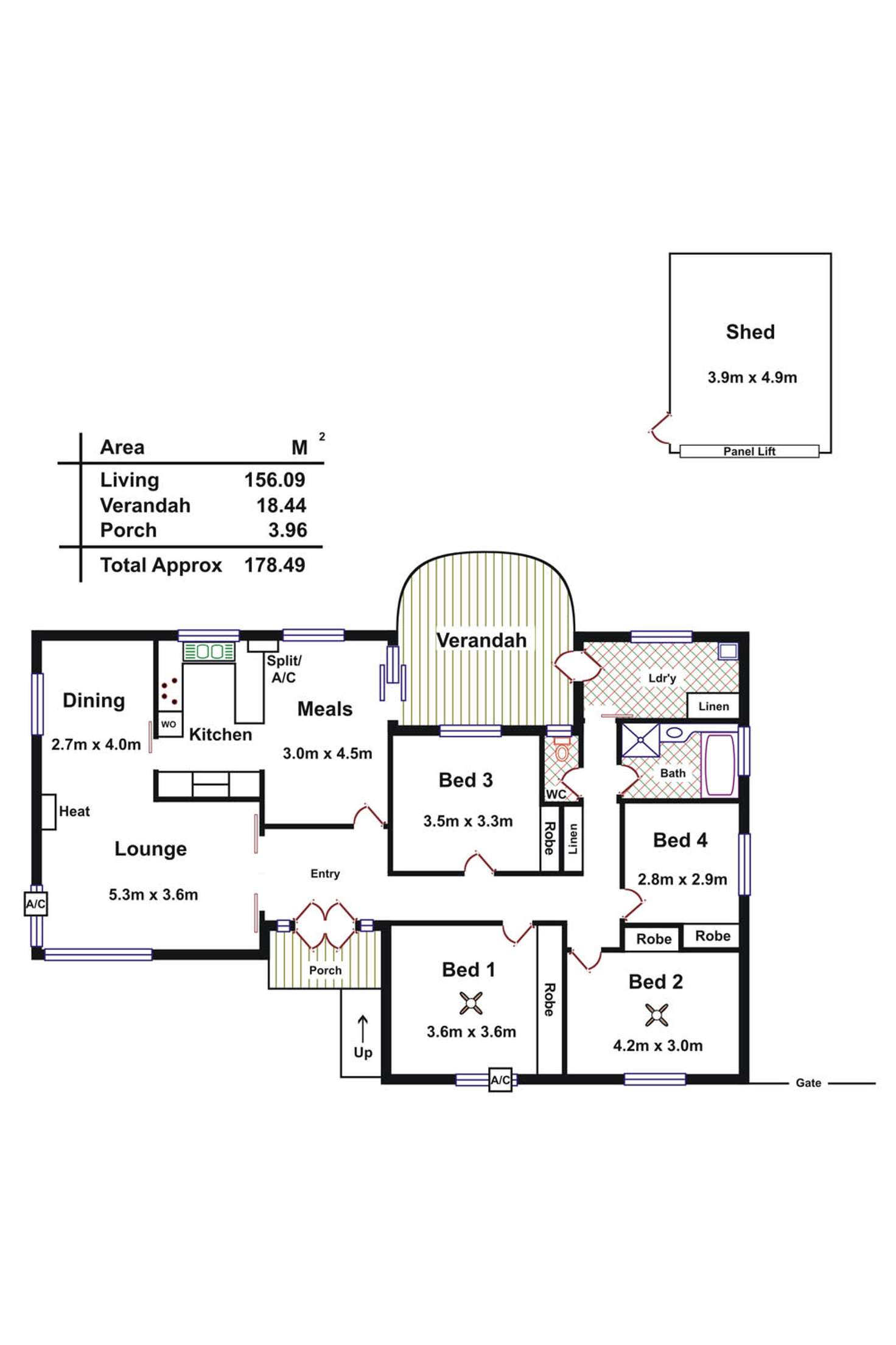 Floorplan of Homely house listing, 5 Meath Avenue, Athelstone SA 5076