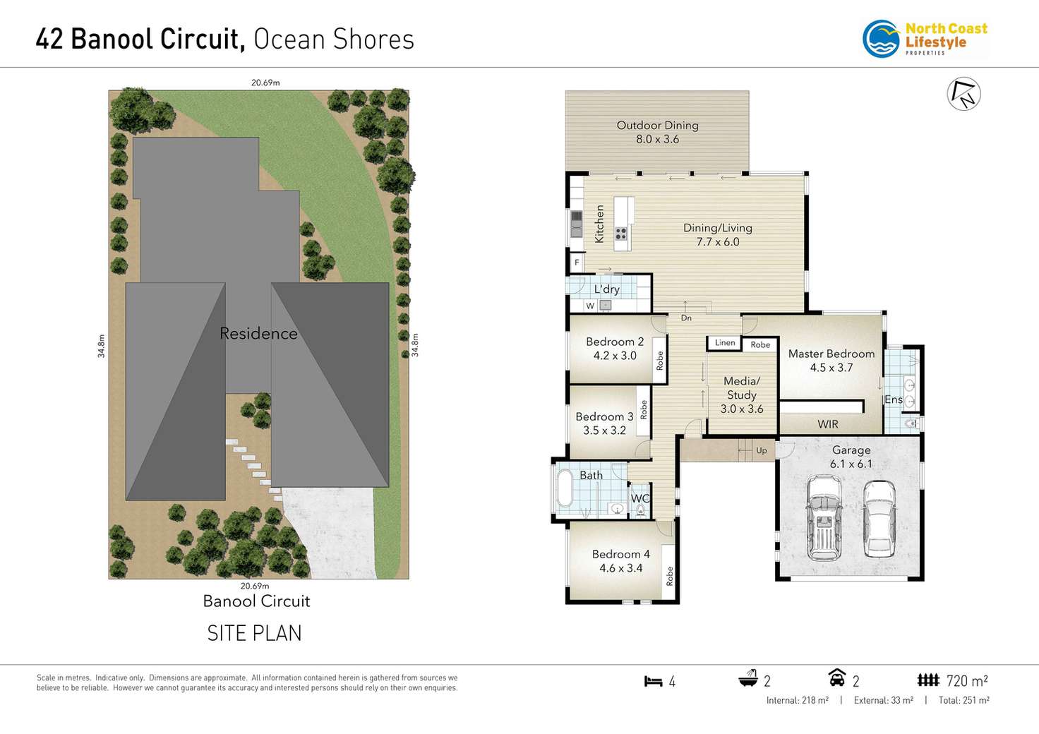 Floorplan of Homely house listing, 42 Banool Circuit, Ocean Shores NSW 2483
