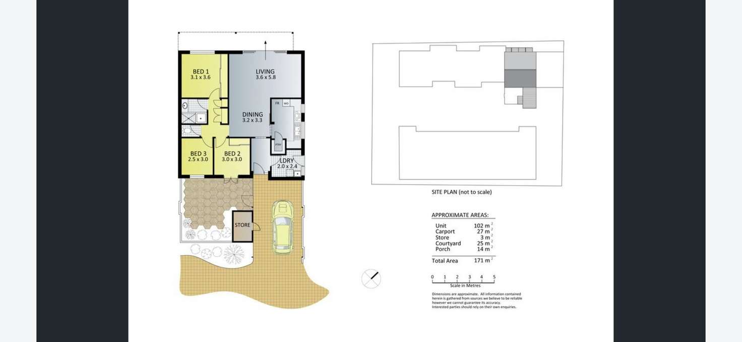 Floorplan of Homely villa listing, 1/41 Hurlingham Road, South Perth WA 6151