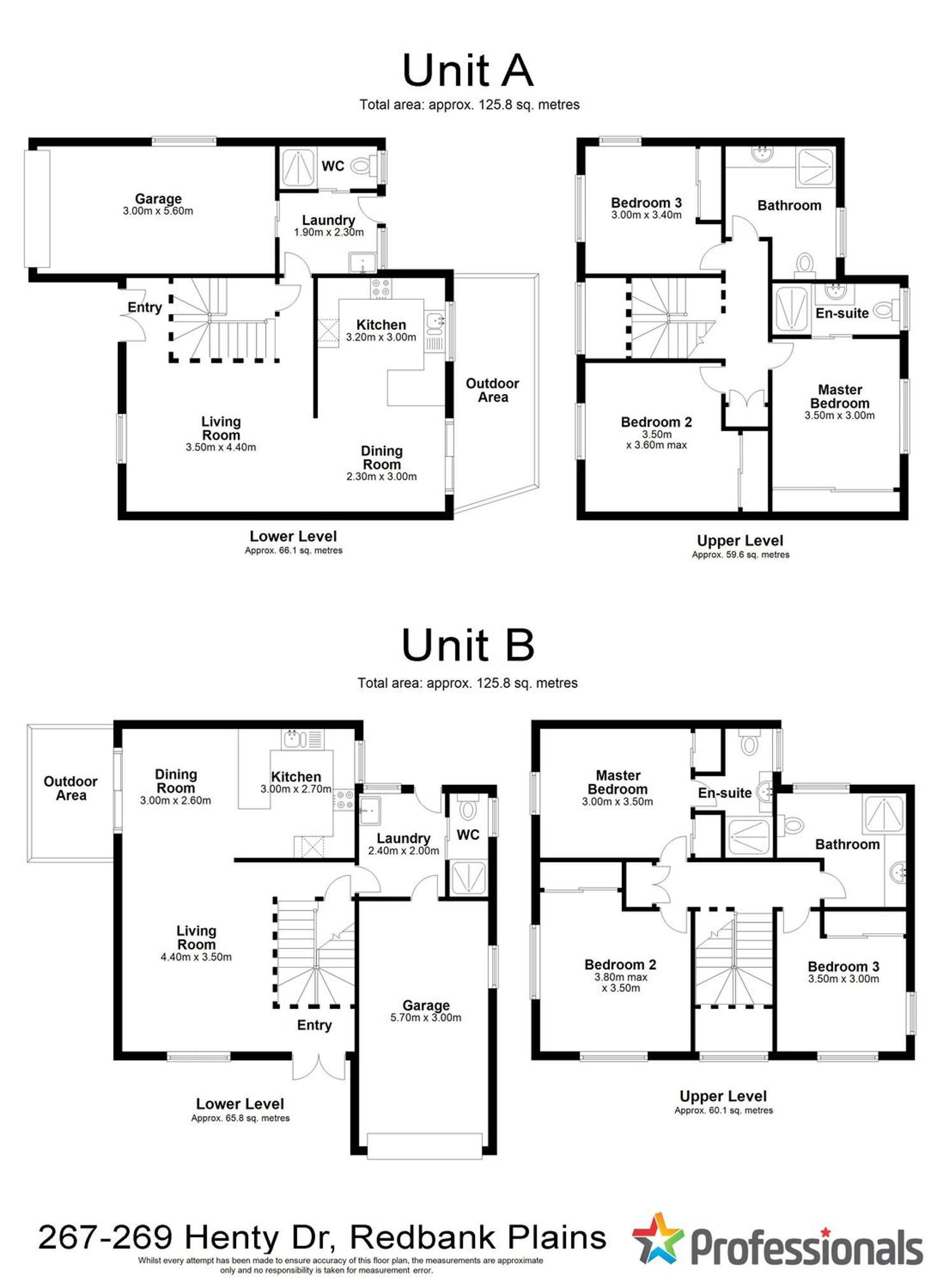 Floorplan of Homely semiDetached listing, 267-269 Henty Drive, Redbank Plains QLD 4301