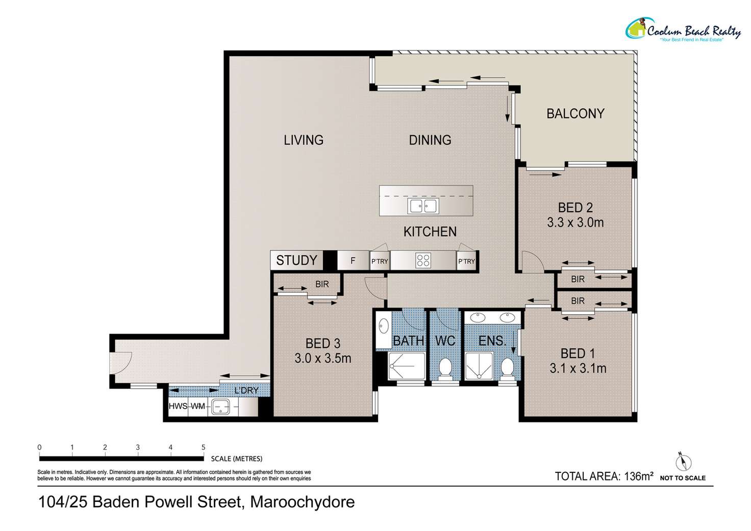 Floorplan of Homely unit listing, 104/25 Baden Powell Street, Maroochydore QLD 4558