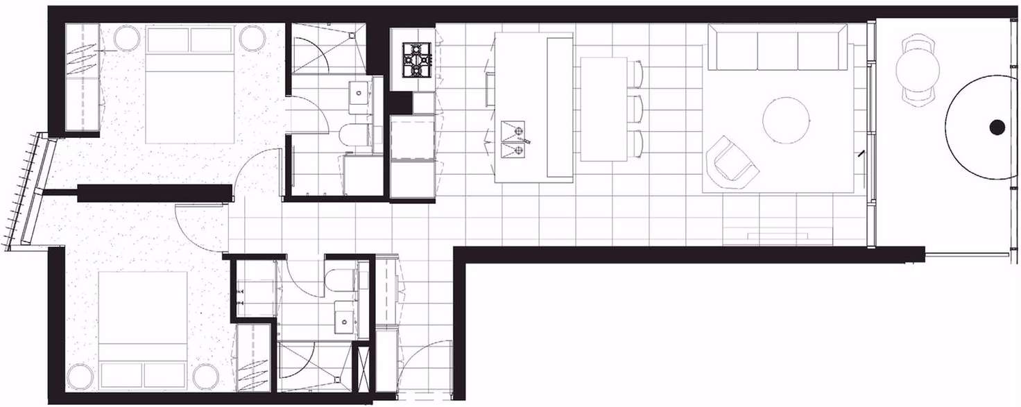 Floorplan of Homely apartment listing, 106/87 Roden Street, West Melbourne VIC 3003