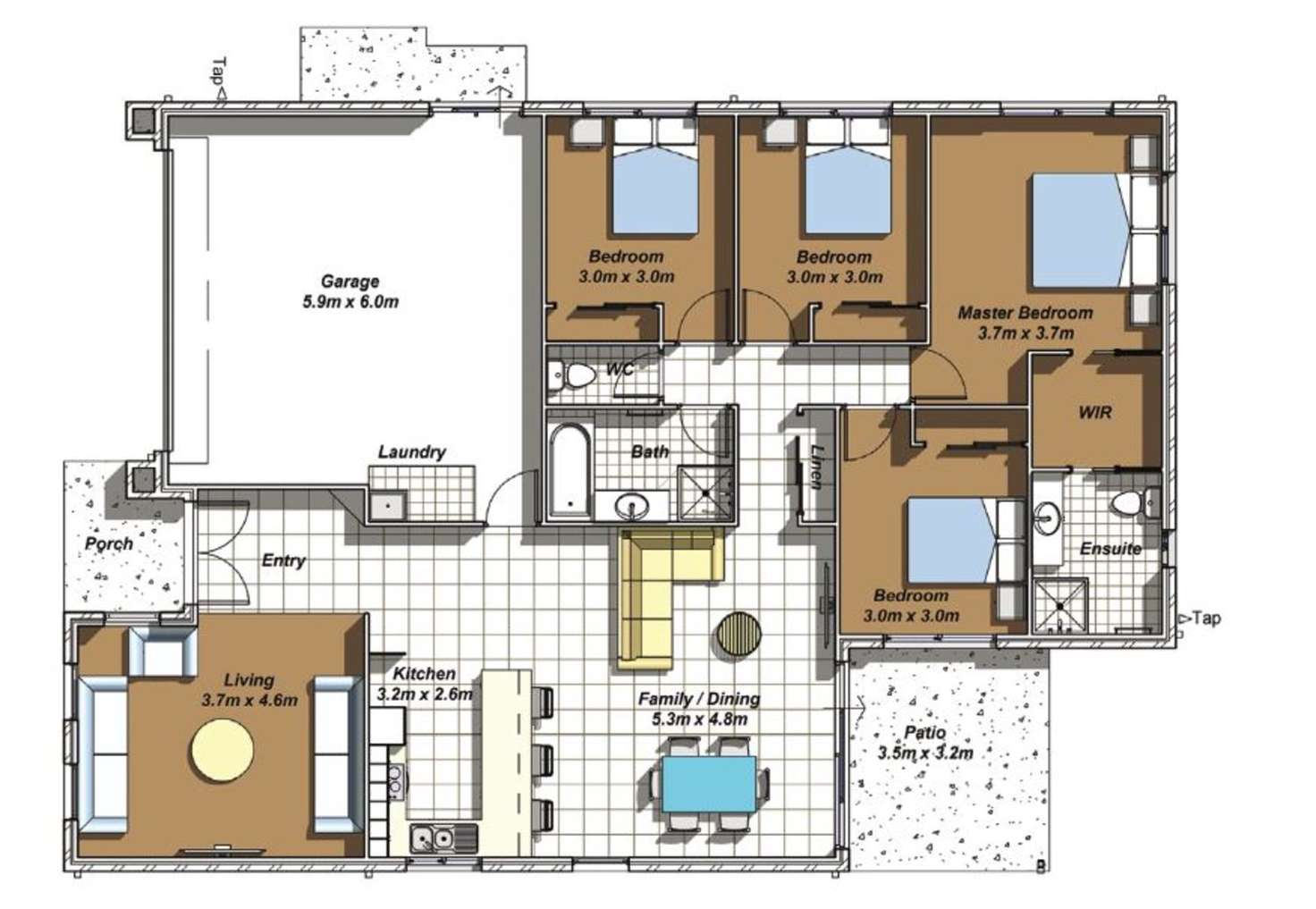 Floorplan of Homely house listing, 13 Charles Avenue, Pimpama QLD 4209