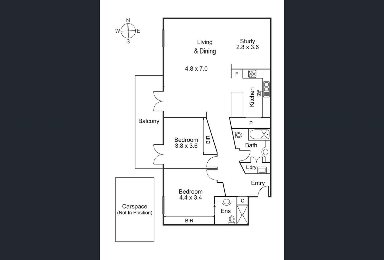 Floorplan of Homely apartment listing, 4C/9 Beach Street, Port Melbourne VIC 3207