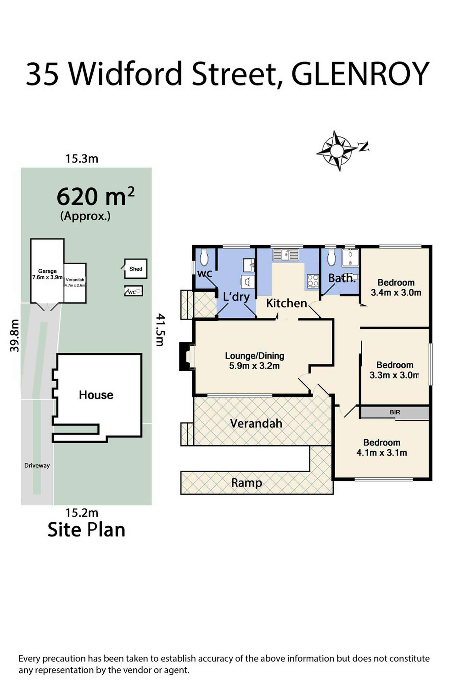 Floorplan of Homely house listing, 35 Widford Street, Glenroy VIC 3046