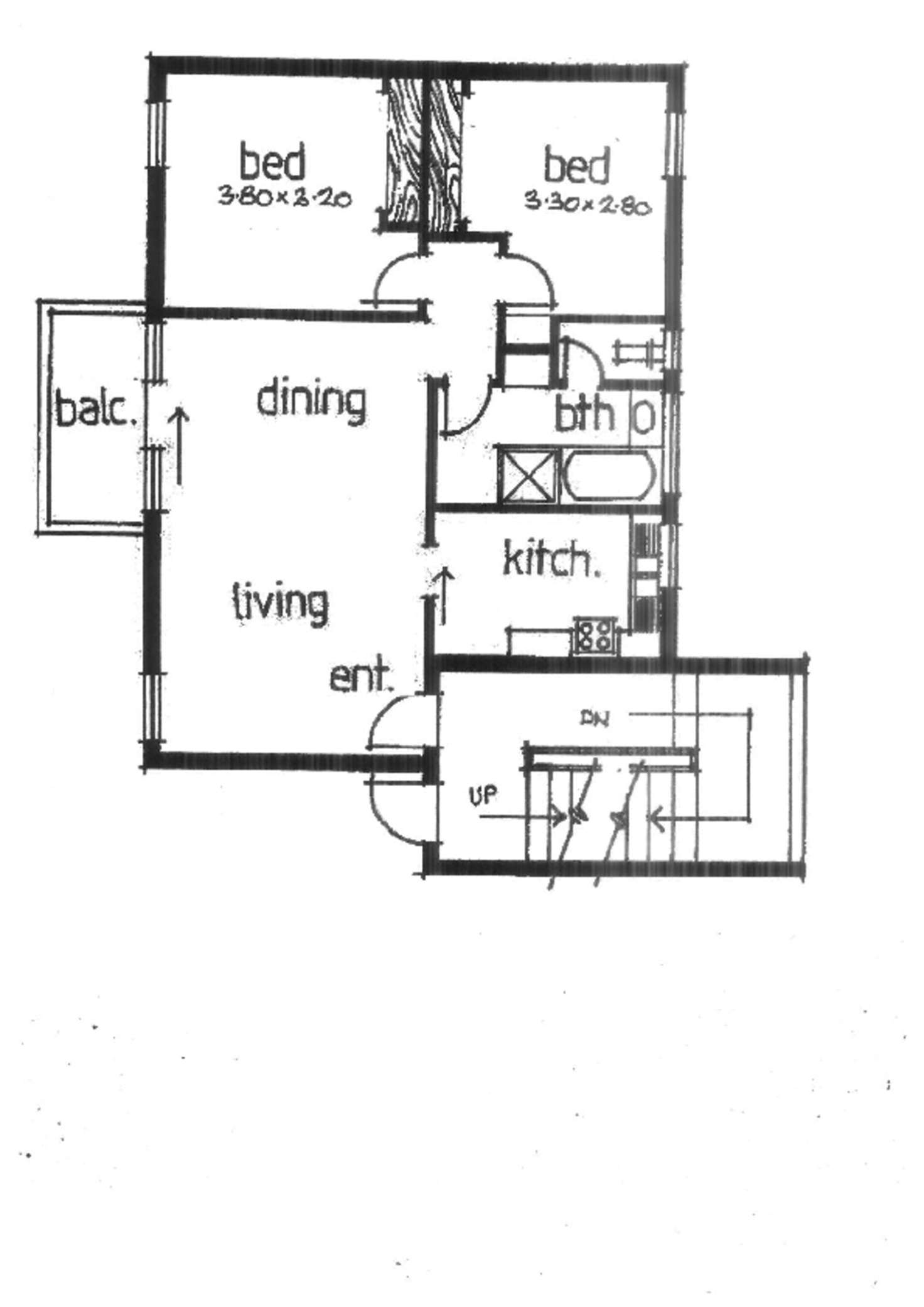 Floorplan of Homely apartment listing, 8/678 Lygon Street, Carlton North VIC 3054